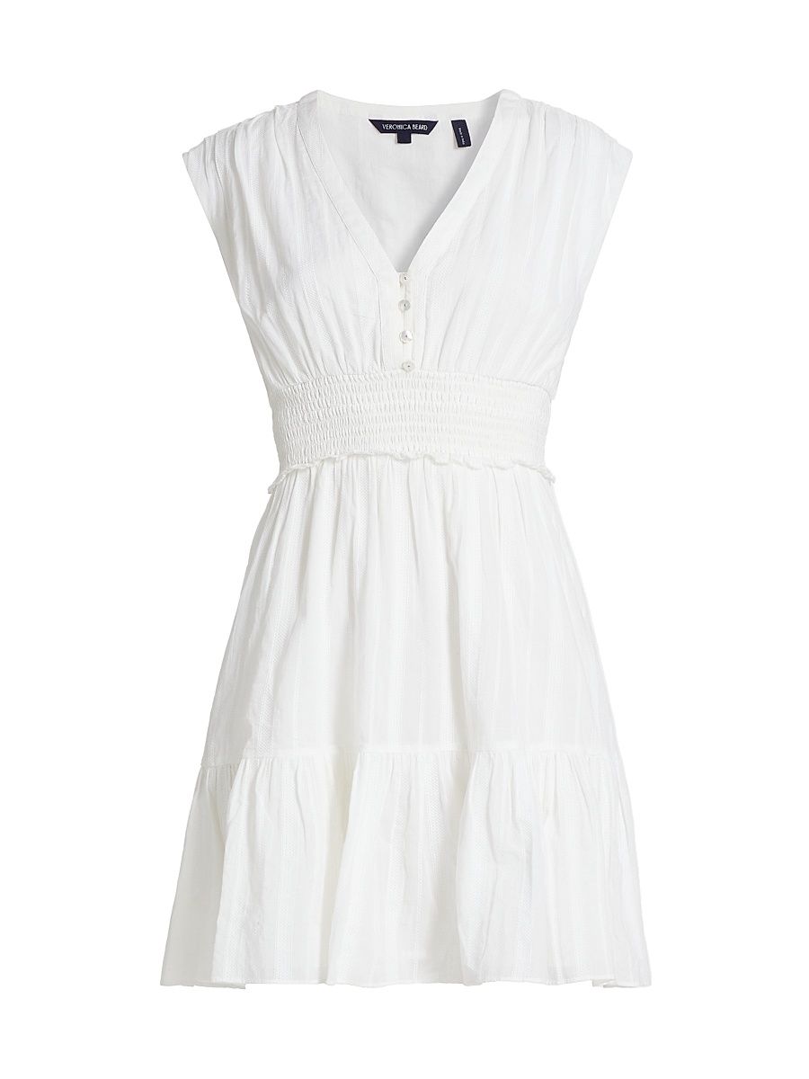 Women's Kareena Cotton Minidress - White - Size 14