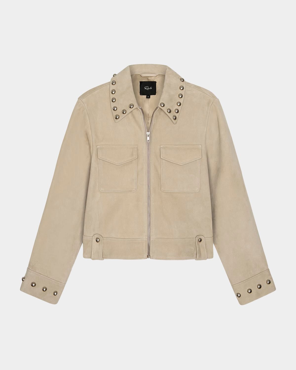 Zeta Studded Suede Jacket