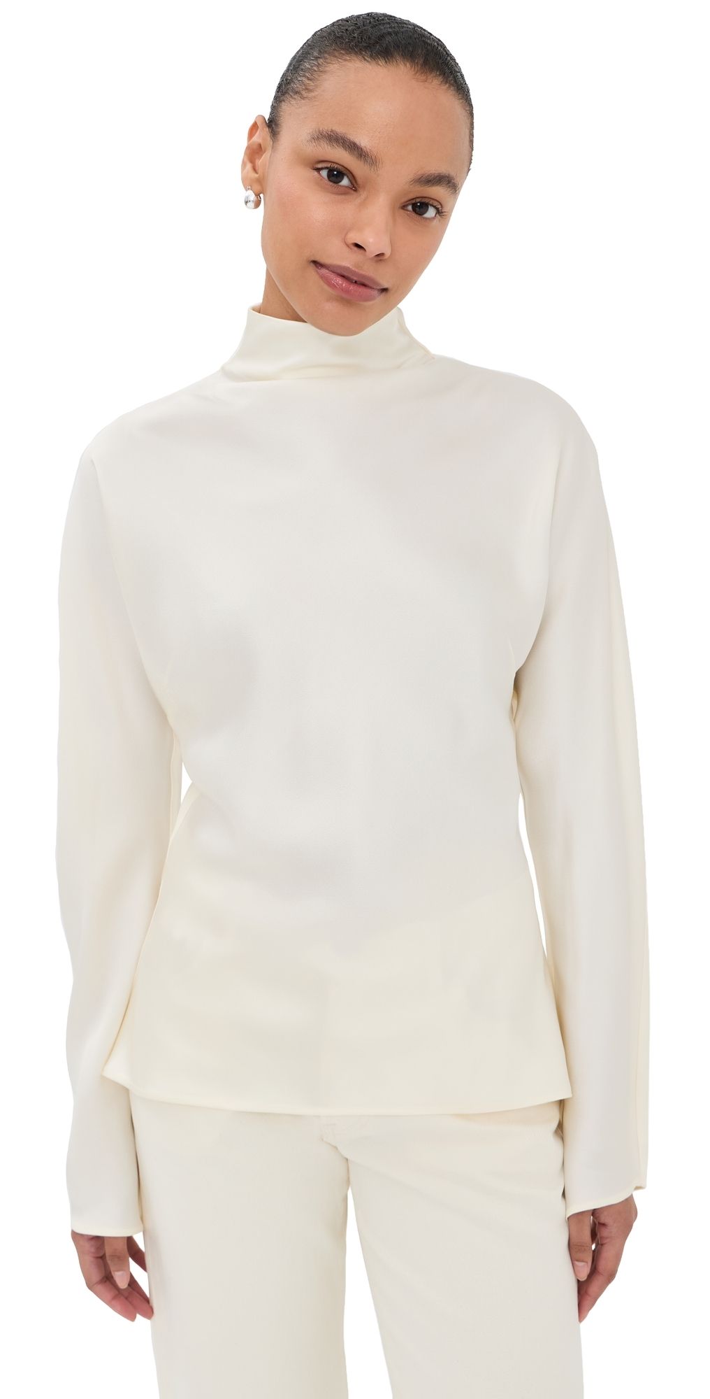 Róhe Satin Waisted Top Cream 42