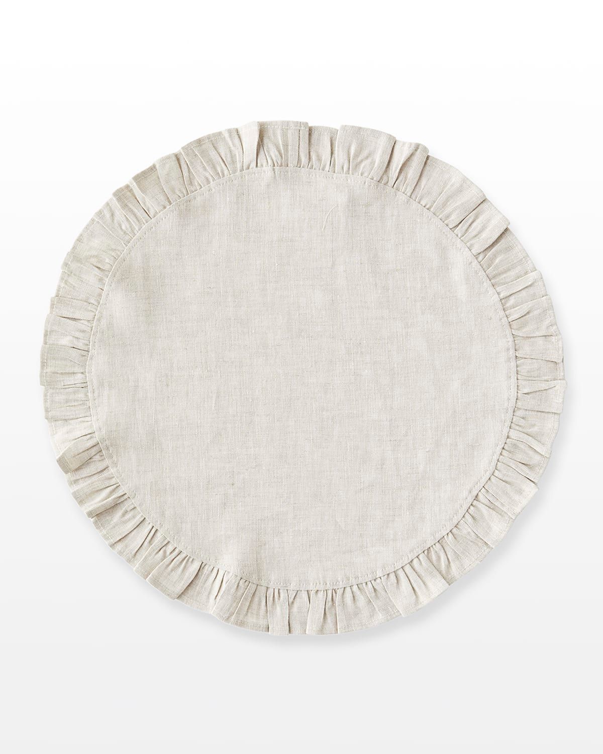 Round Ruffle Placemats, Set of 4