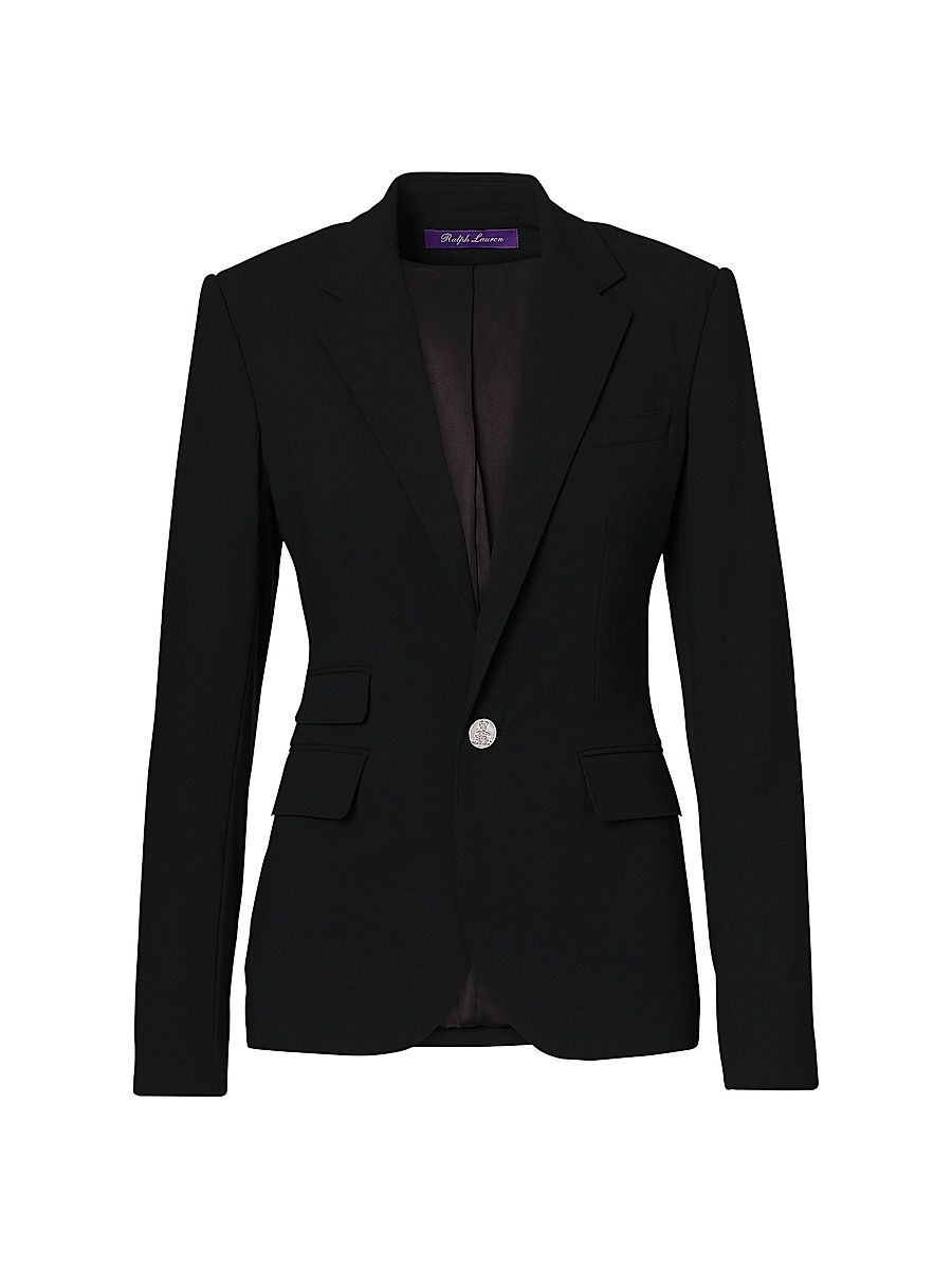 Women's Iconic Style Parker Wool Jacket - Black - Size 6