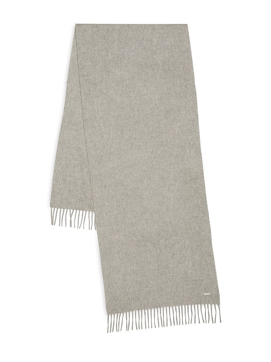 Men's Grande Unita Cashmere Scarf - Silver