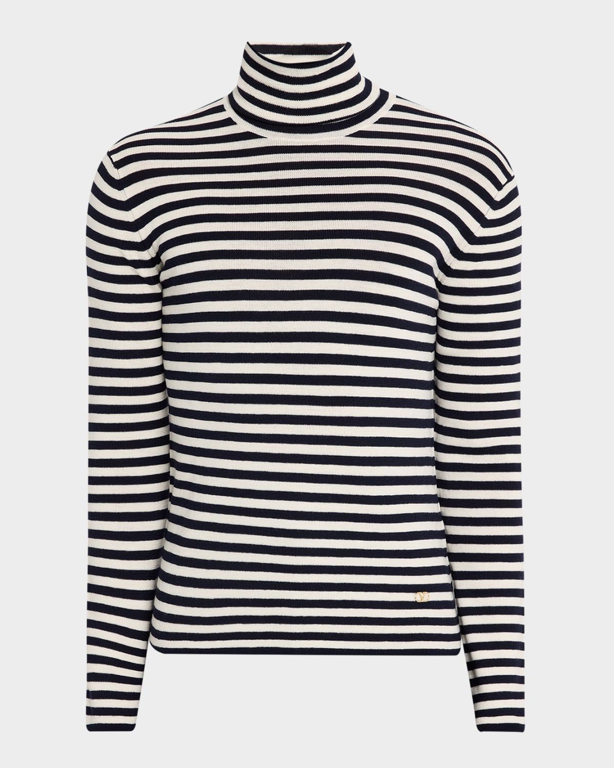Men & apos;s Long-Sleeve Stripe Turtleneck T-Shirt