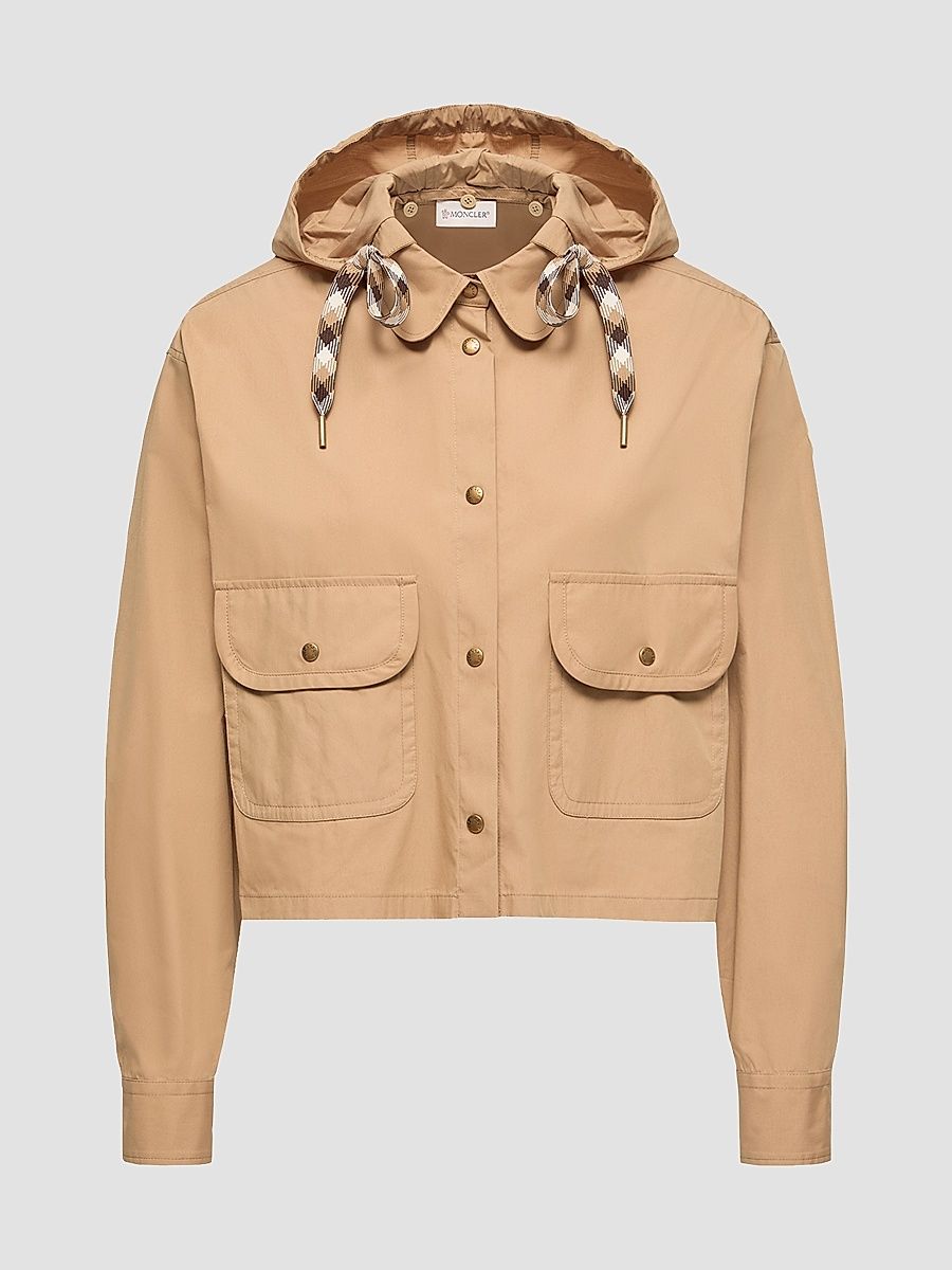 Women's Shacket in Cotton Blend - Beige - Size Medium