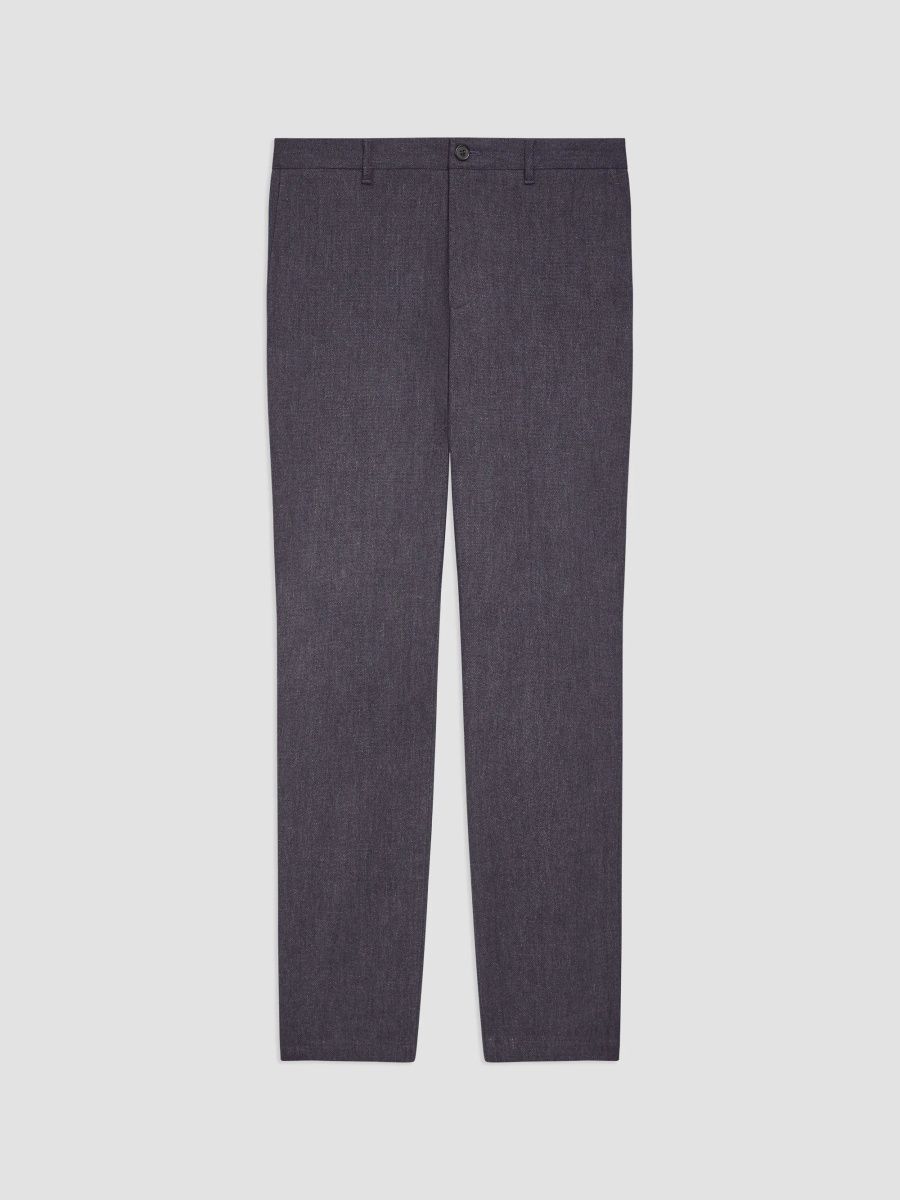 Theory Men's Zaine Mercer Twill Pants - Phantom Grey Multi - Size 34