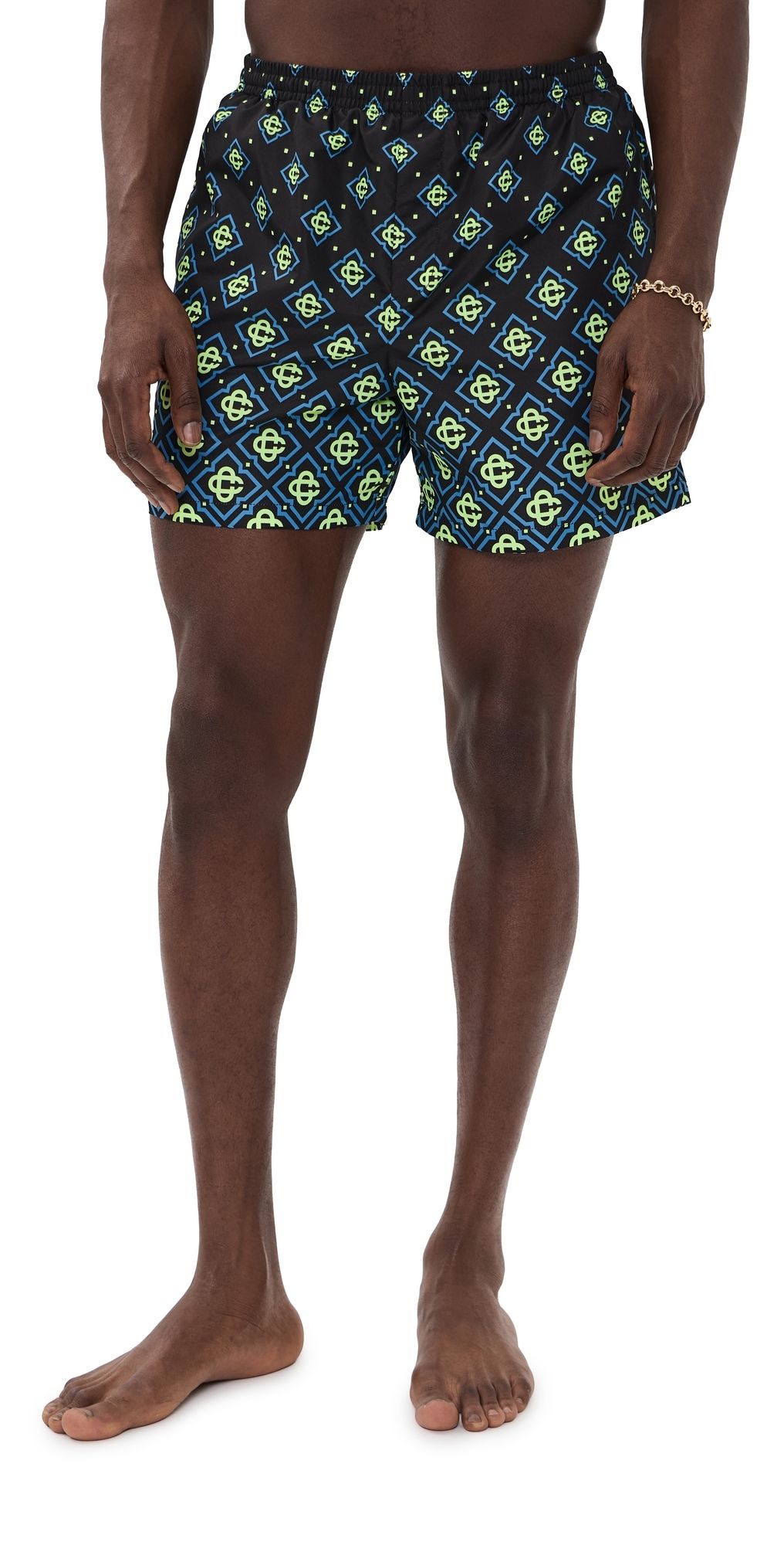 Casablanca Degrade Monogram Printed Swim Shorts Black S