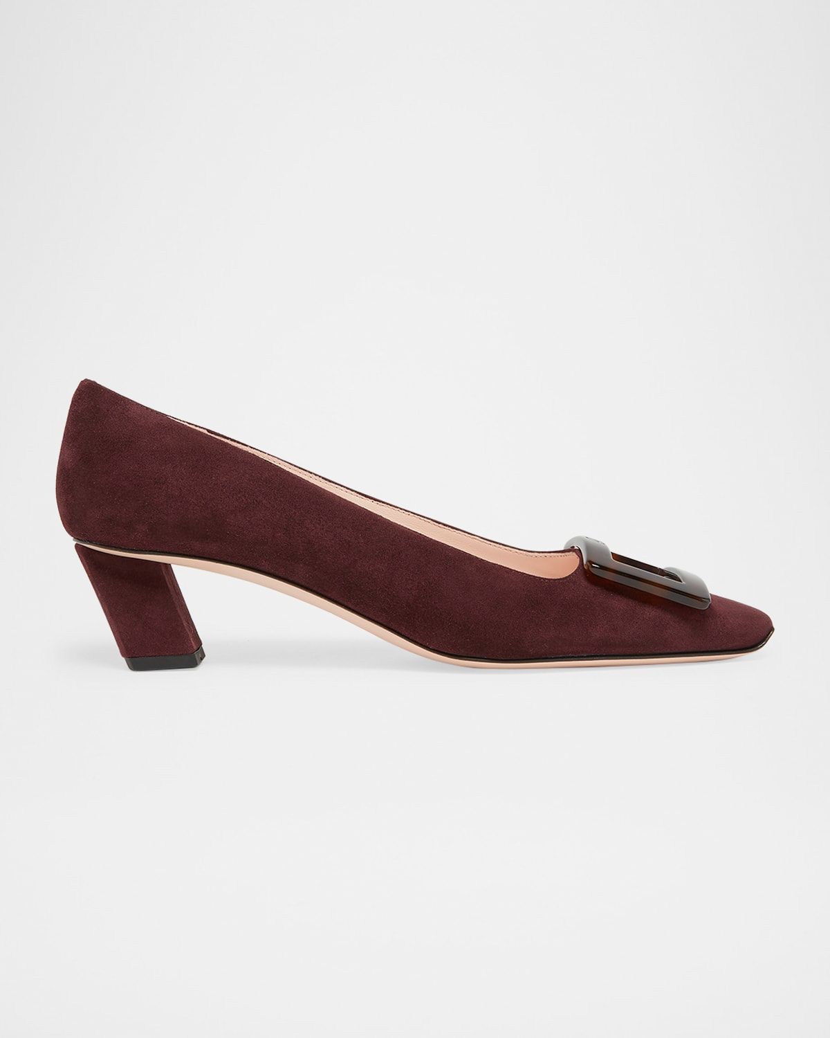 Belle Vivier Turtle Suede Pumps