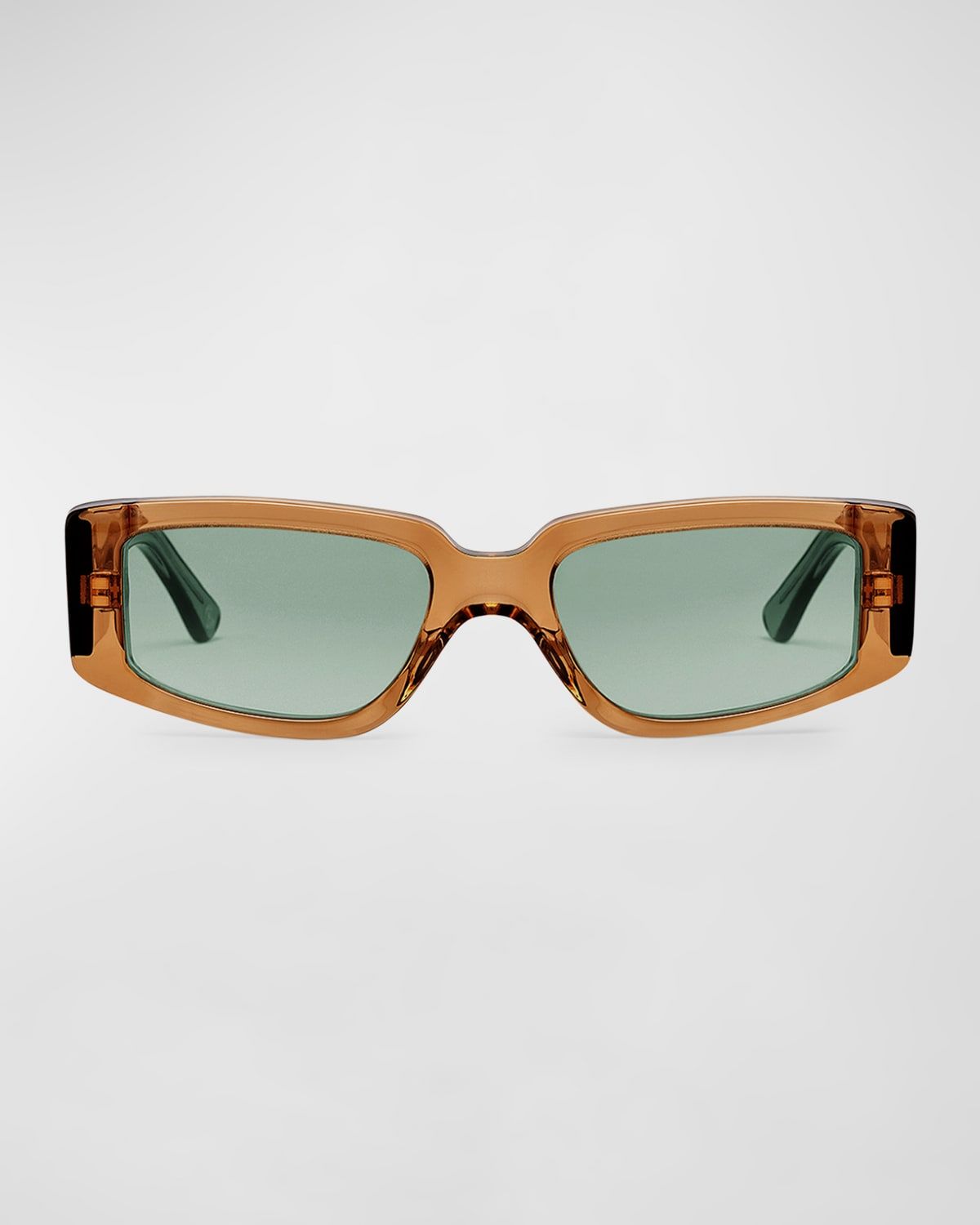 Concept 2 Brown Acetate Cat-Eye Sunglasses