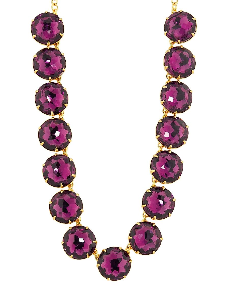 Women's Goldtone & Glass Crystal Necklace - Iris