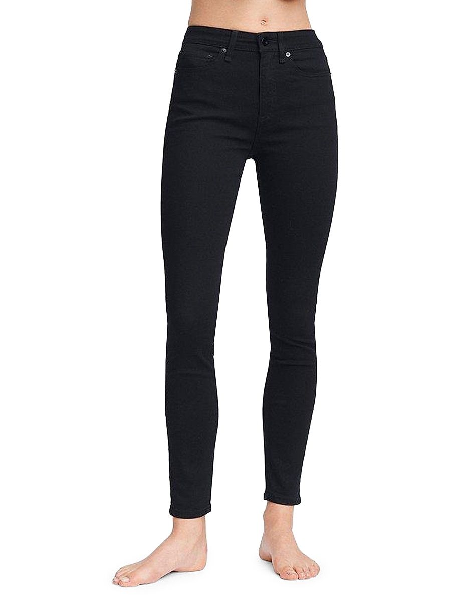 Women's Nina High-Rise Skinny Jeans - Black - Size 31