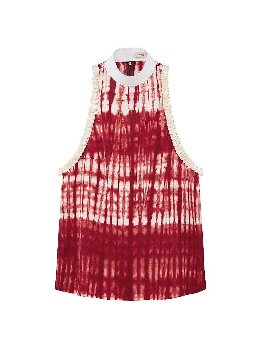 Women's Cheri Tie-Dye Top - Red Ivory - Size 2