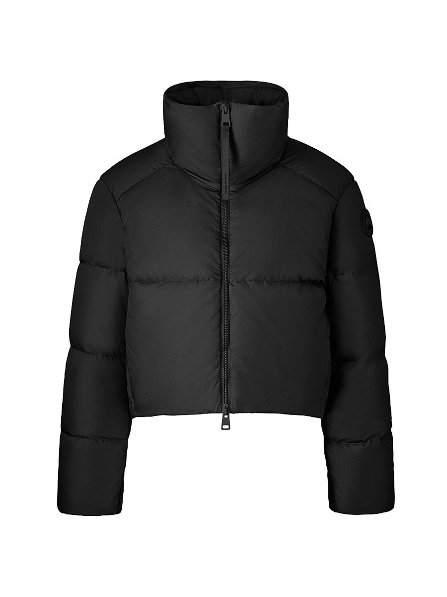 Women's Garnet Crop Puffer Jacket - Black - Size Medium