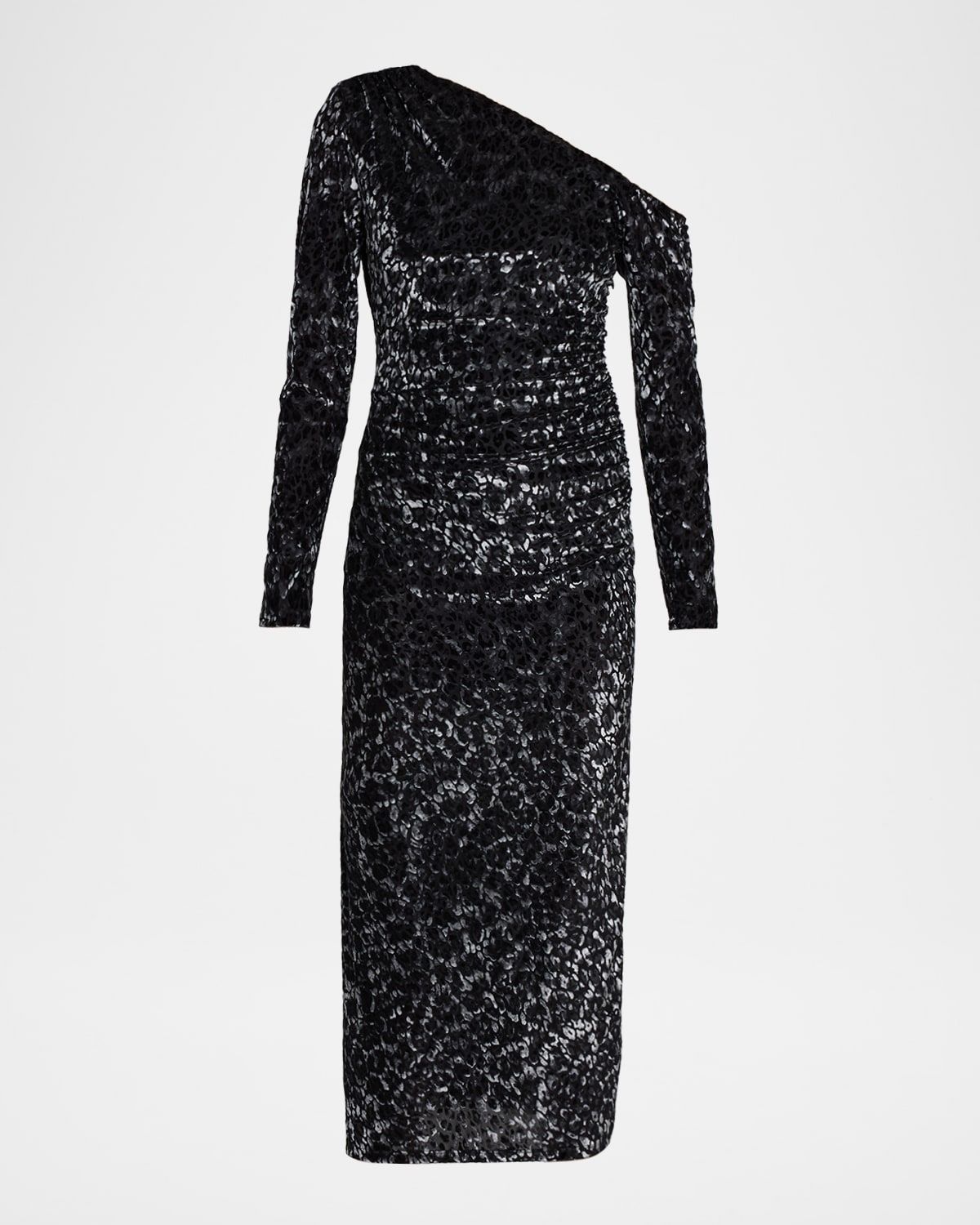 Anastasia Velvet Off-Shoulder Midi Dress