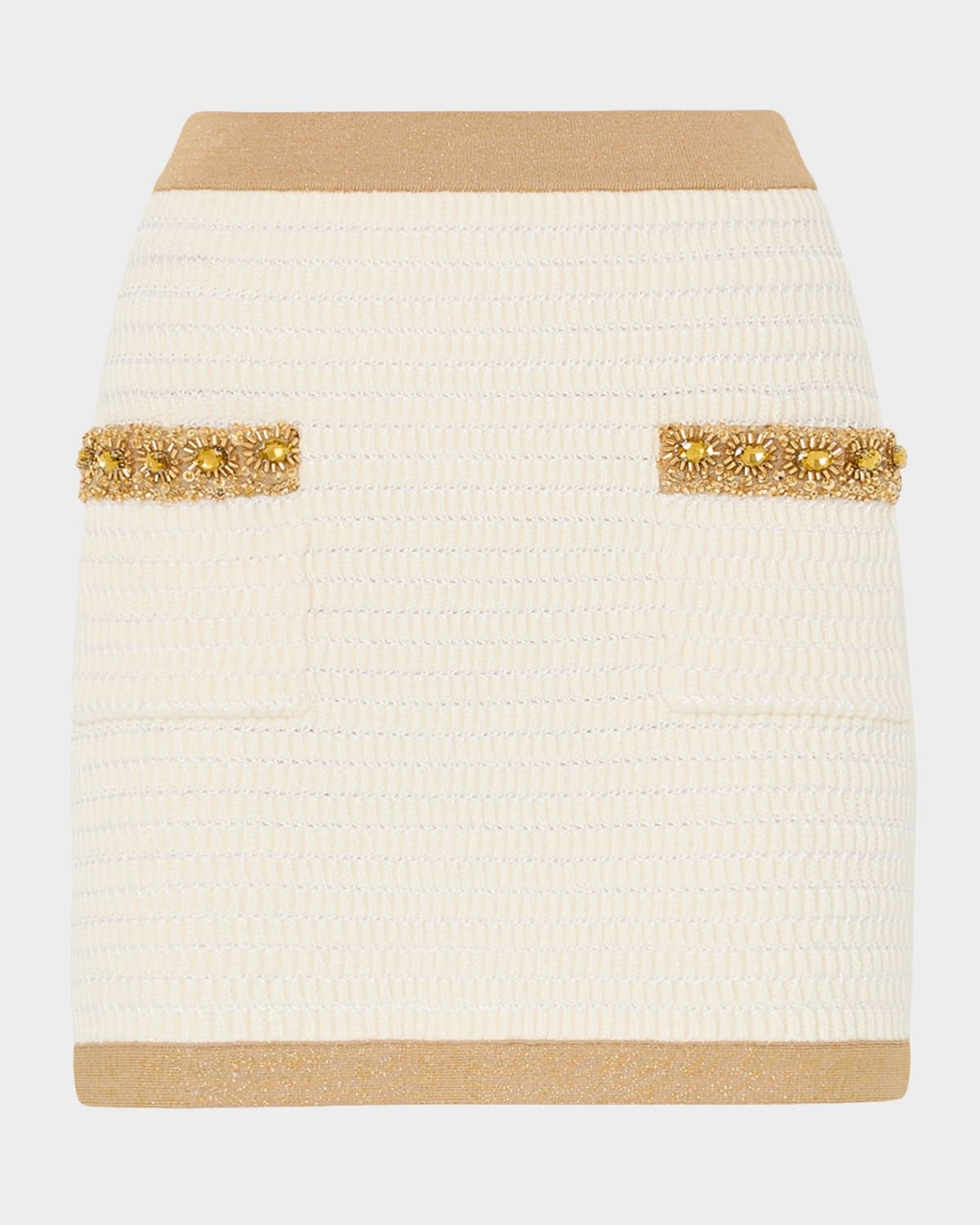 Reggie Sequin-Embellished Woven Mini Skirt