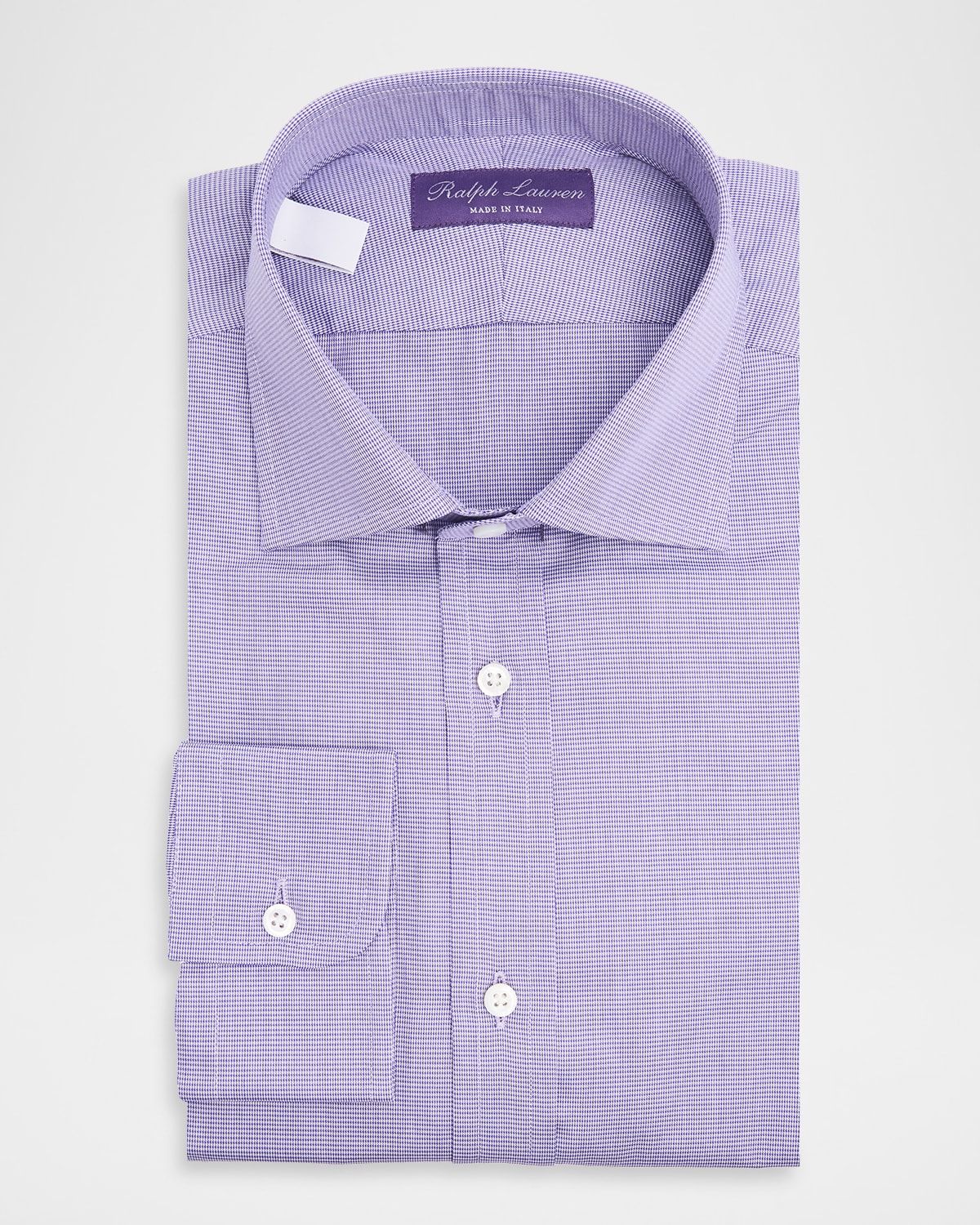 Men & apos;s Aston Cotton Micro-Houndstooth Dress Shirt