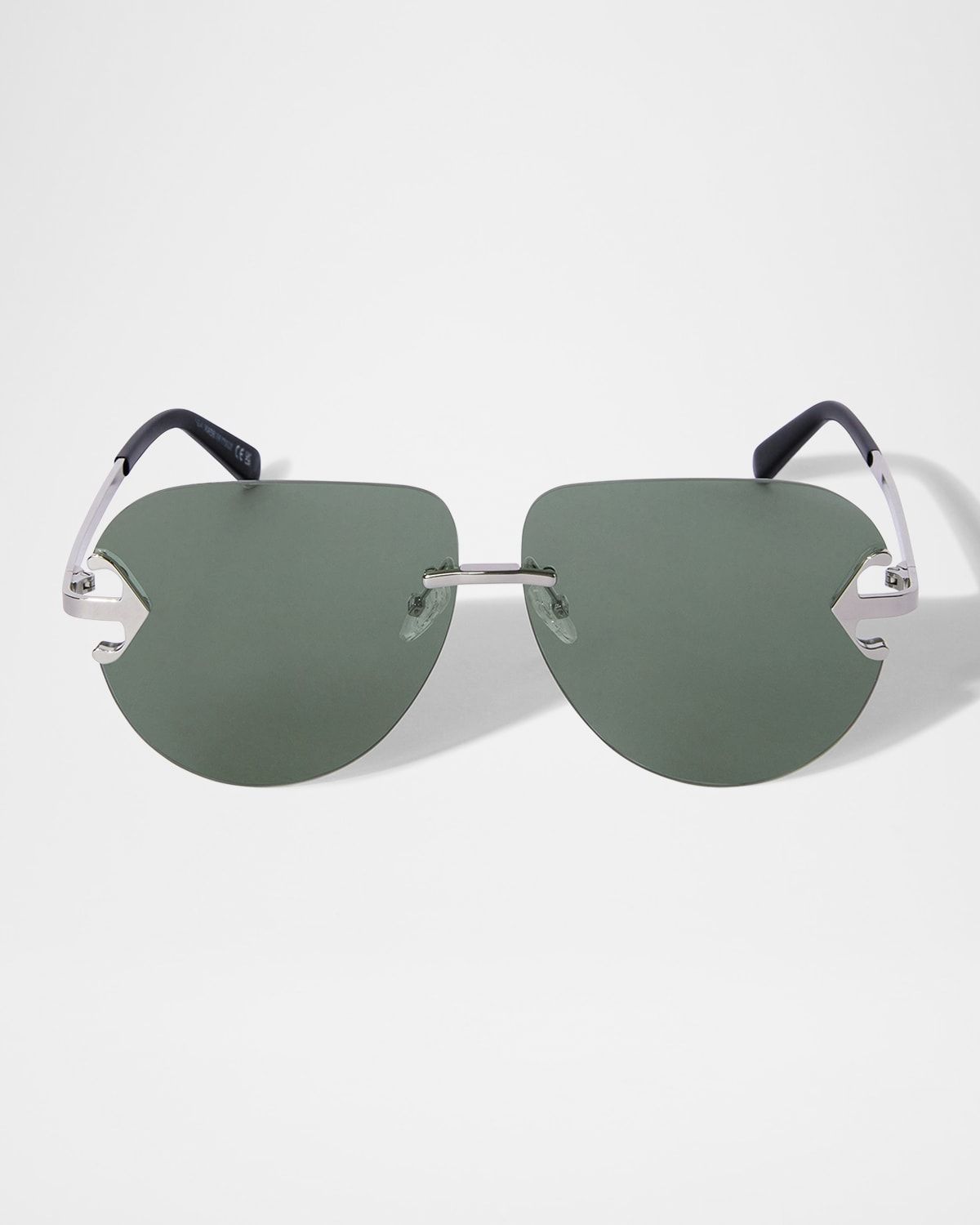 Men & apos;s Alexandria Metal Round Sunglasses