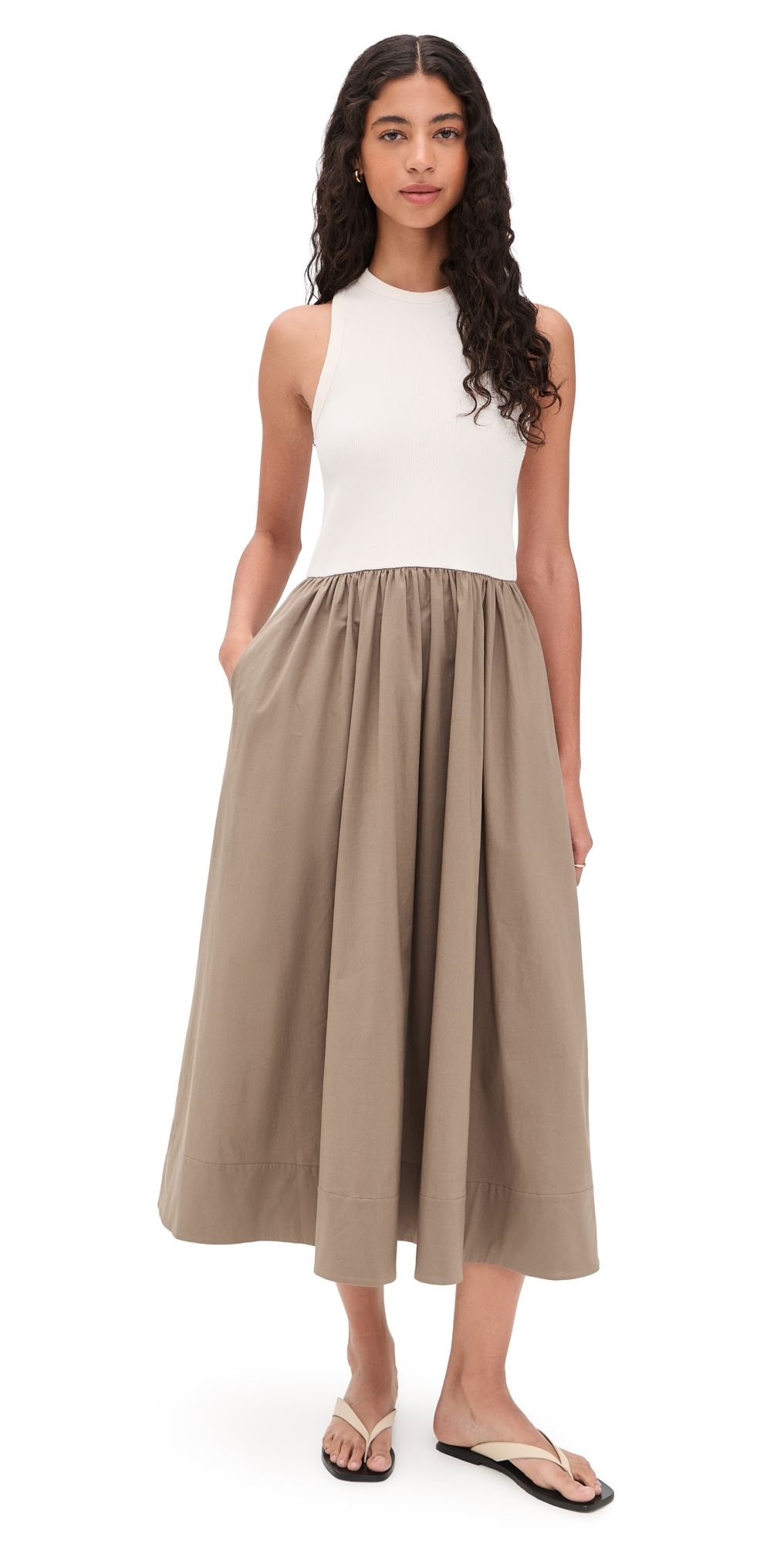 Sold Out NYC The RSVP Dress In Cream and Stone Cream & Stone XS