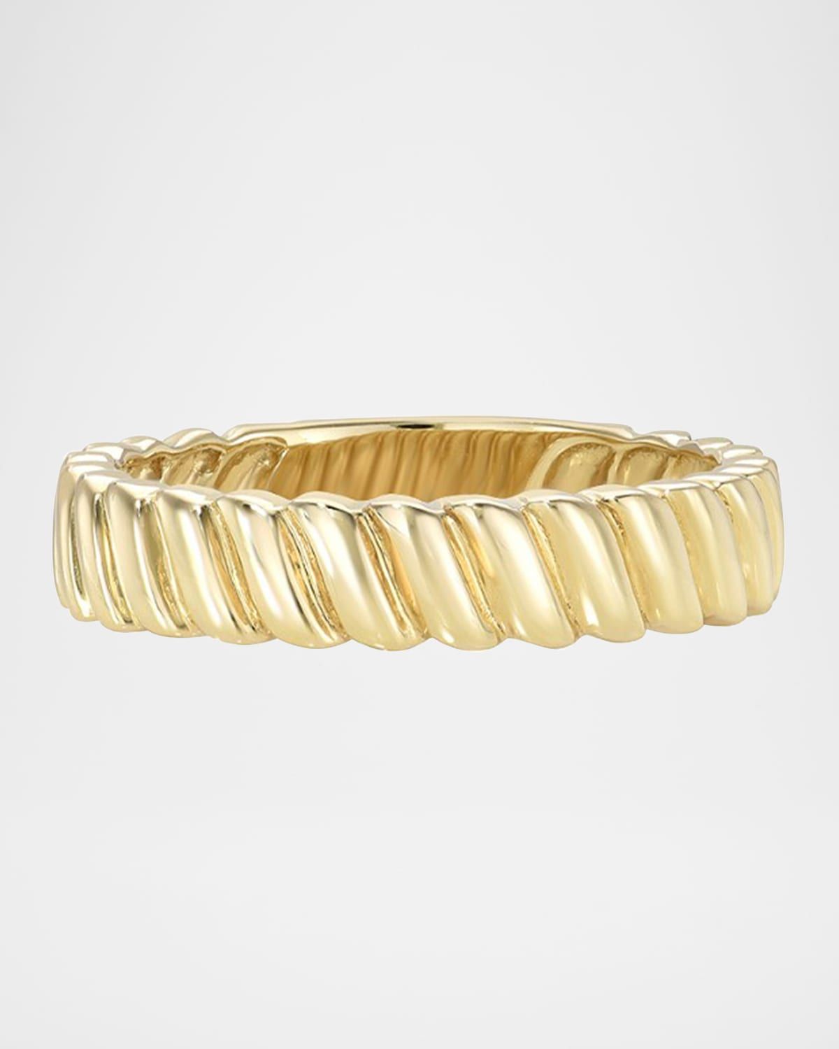 Yellow Gold Coil Ring