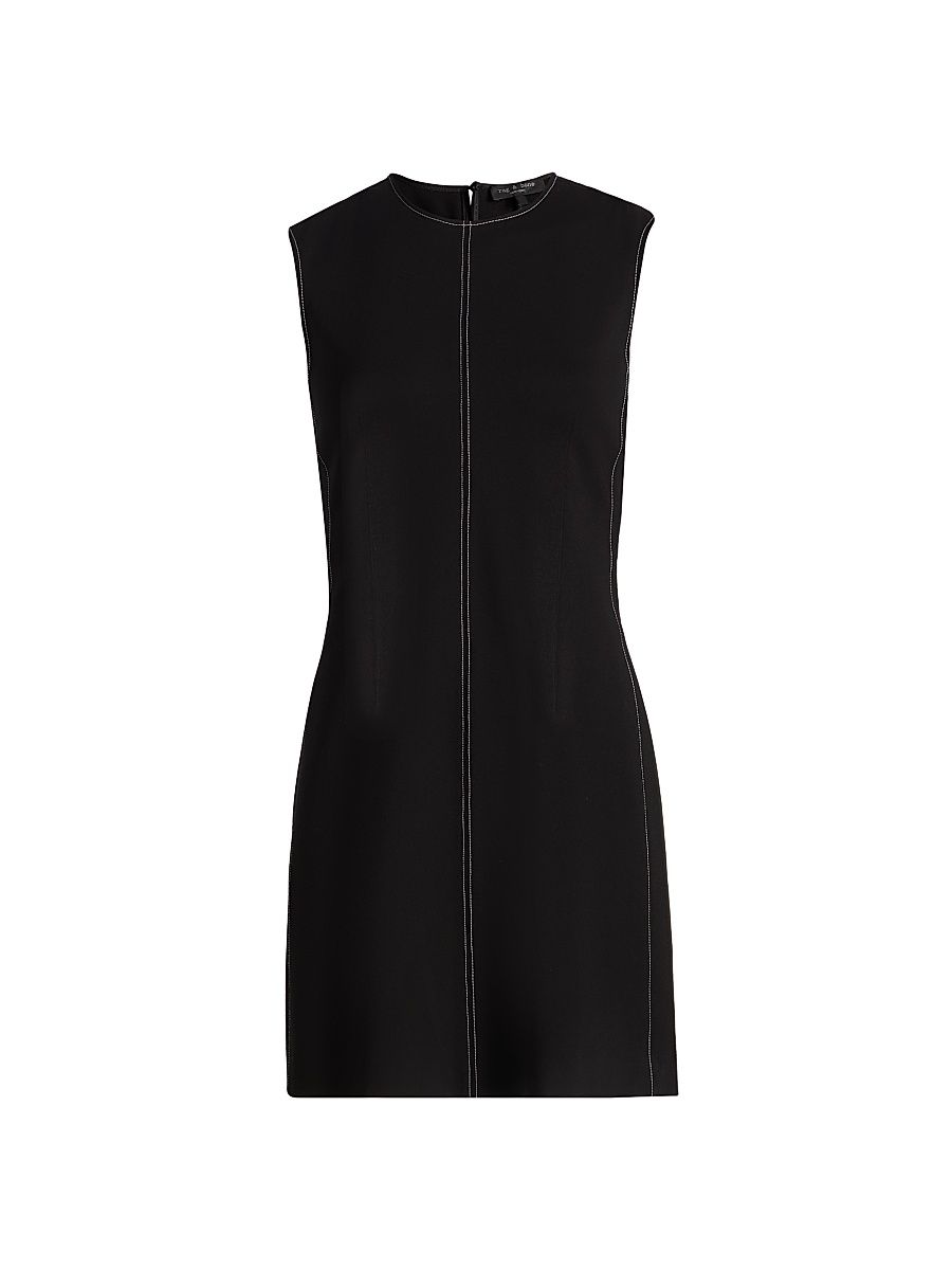 Women's Irina Contrast Tailored Minidress - Black - Size 16