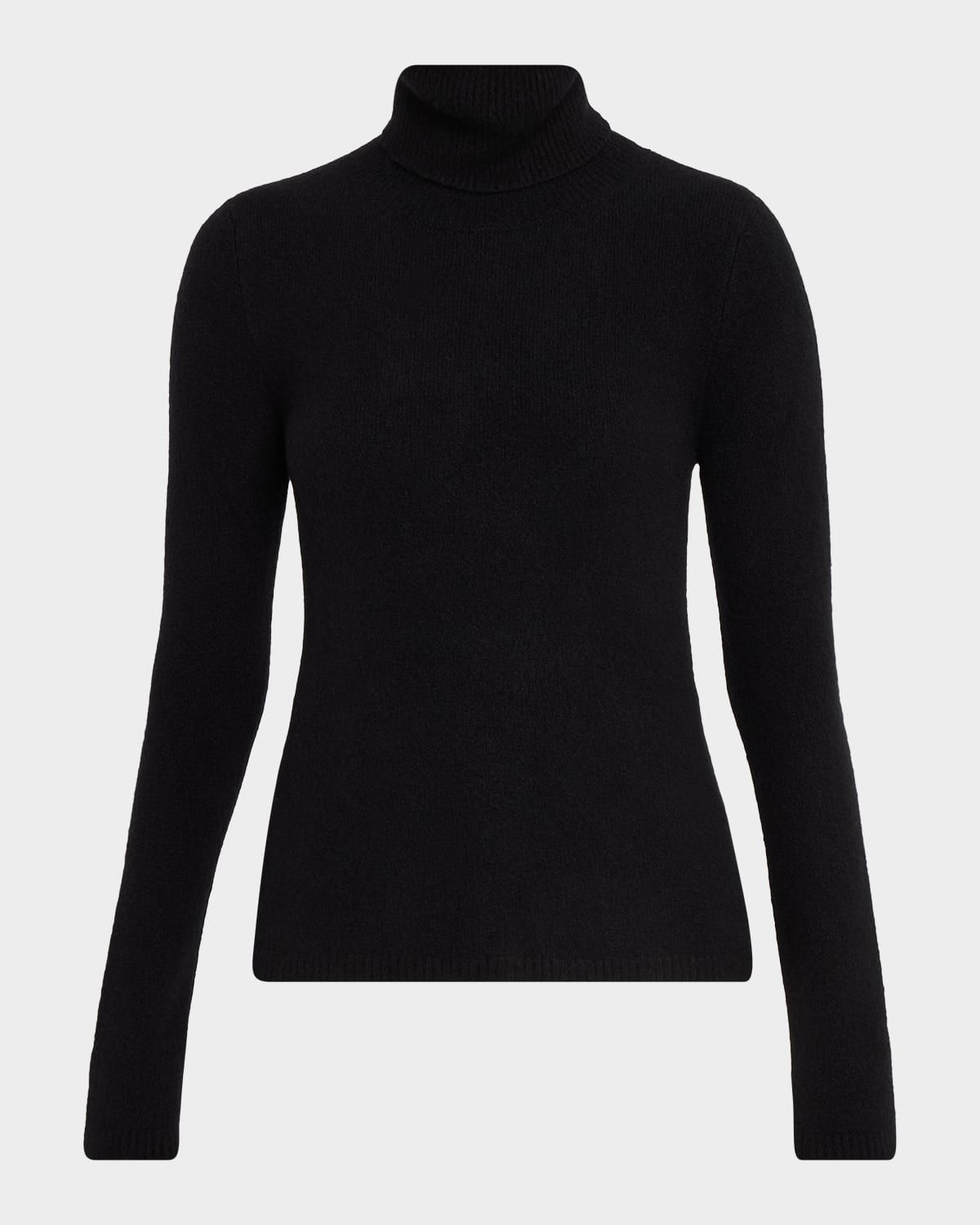 Turtleneck Cotton-Cashmere Jersey Sweater