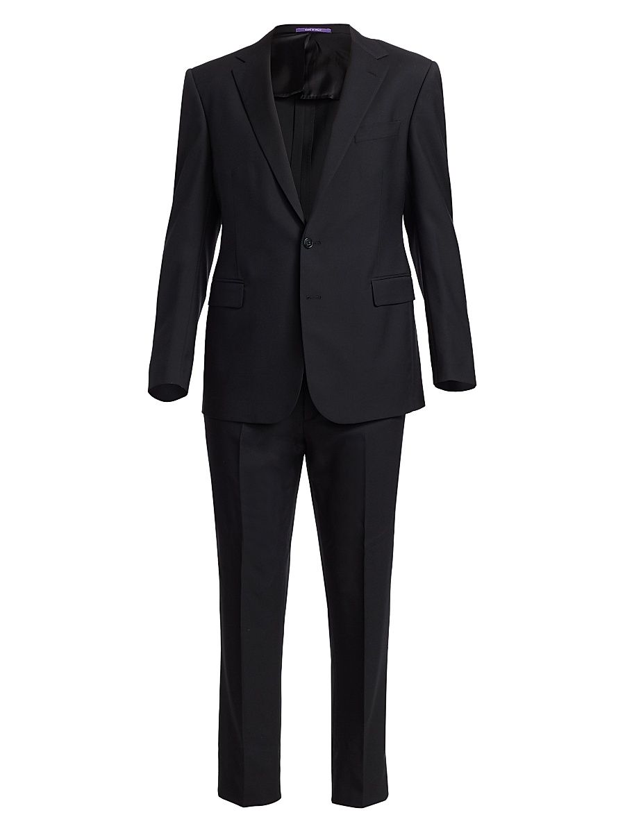 Men's Gregory Notch-Lapel Tuxedo - Black - Size 40