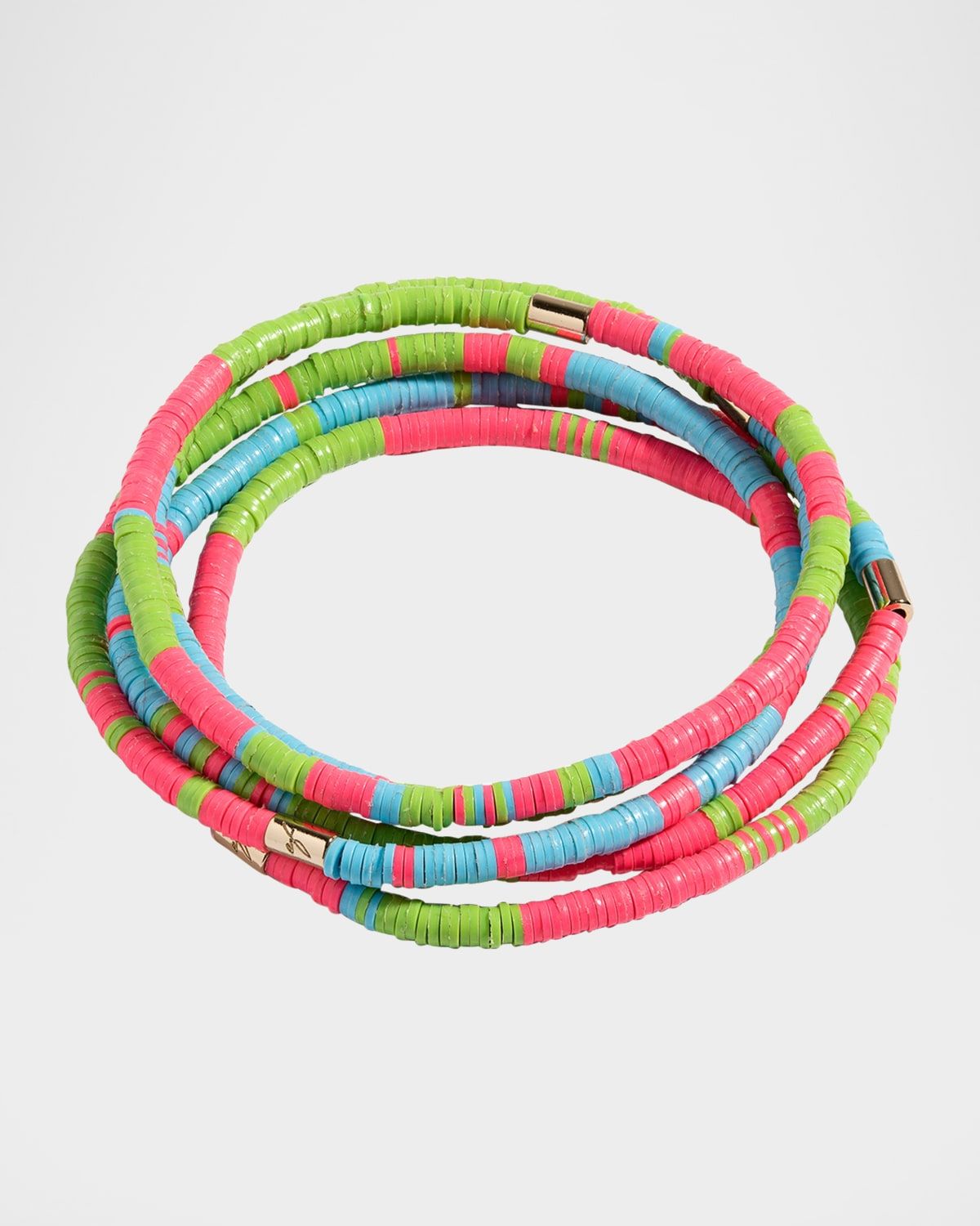 Heishi Bead Bracelets, Set of 5