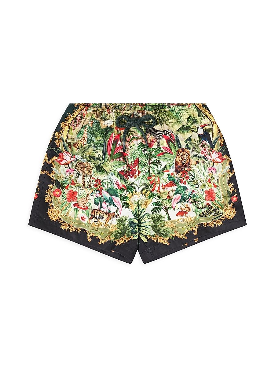 Little Boy's & Boy's Printed Boardshorts - Wanderlust Empire - Size 8