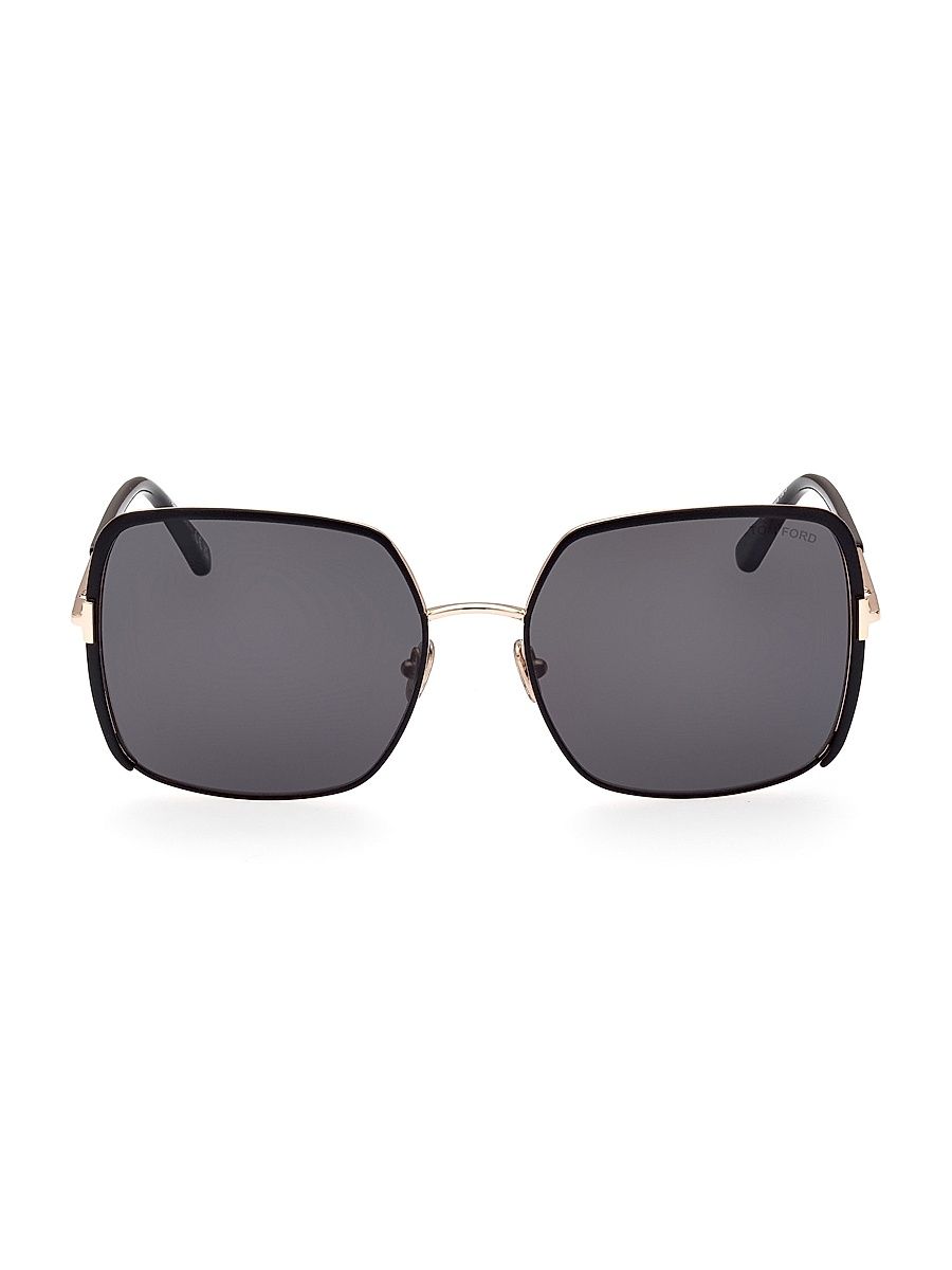 Women's Raphaela 60MM Butterfly Sunglasses - Black