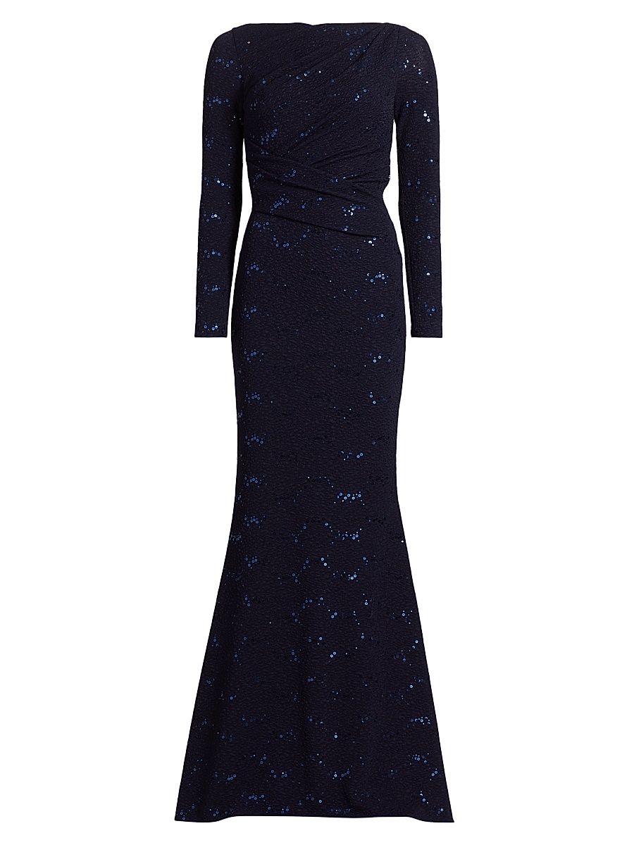 Women's Jersey Bodycon Gown - Royal Navy - Size 6