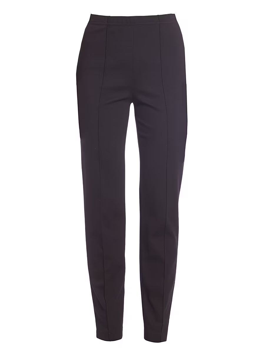 Women's Cropped Pintuck Pants - Black - Size 0