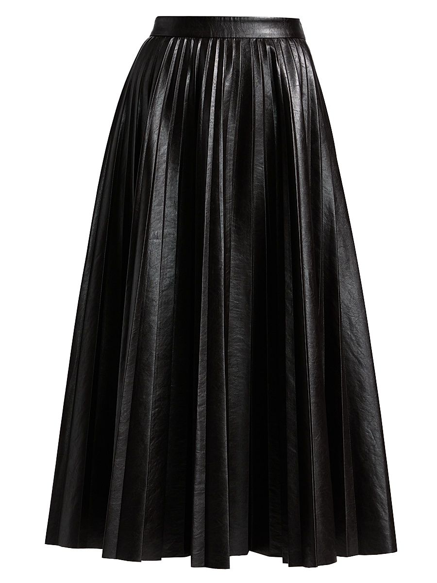 Women's Etta Pleated Circle Skirt - Deepest Brown - Size 2