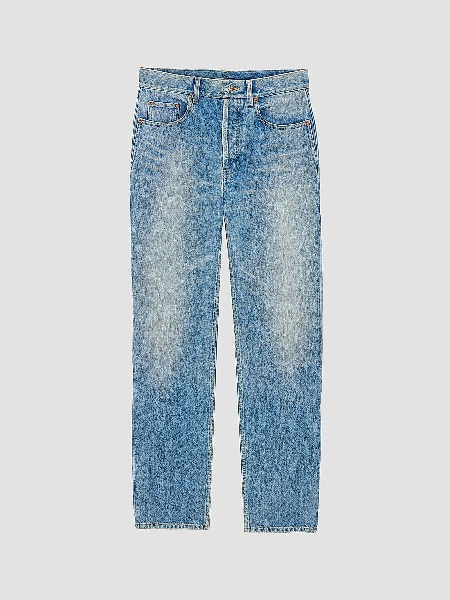 Saint Laurent Men's Mick Long Jeans in Denim - Indigo Ocean - Size 29