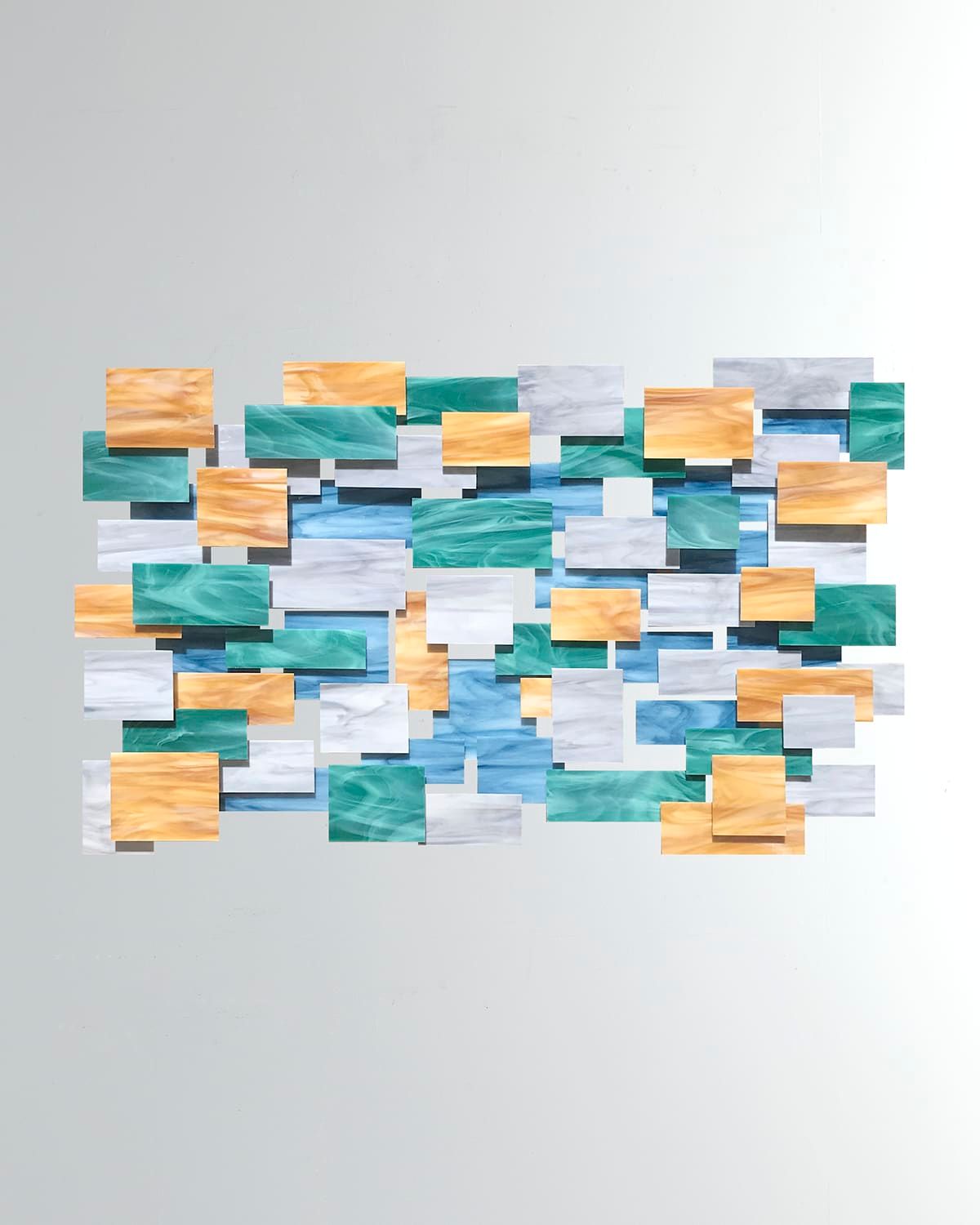 Glass and Metal Wall Sculpture