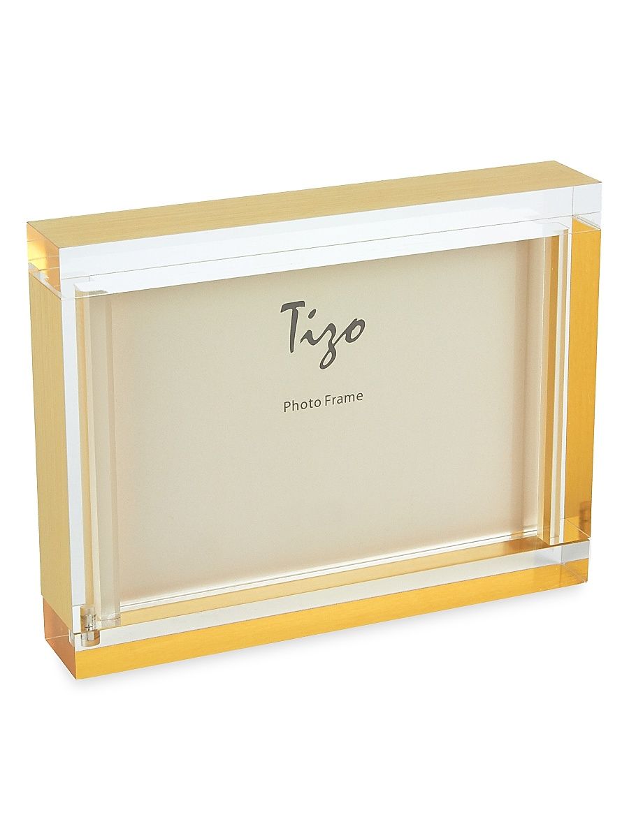 Rectangular Block Frame - Gold - Size 5'' x 7 ''