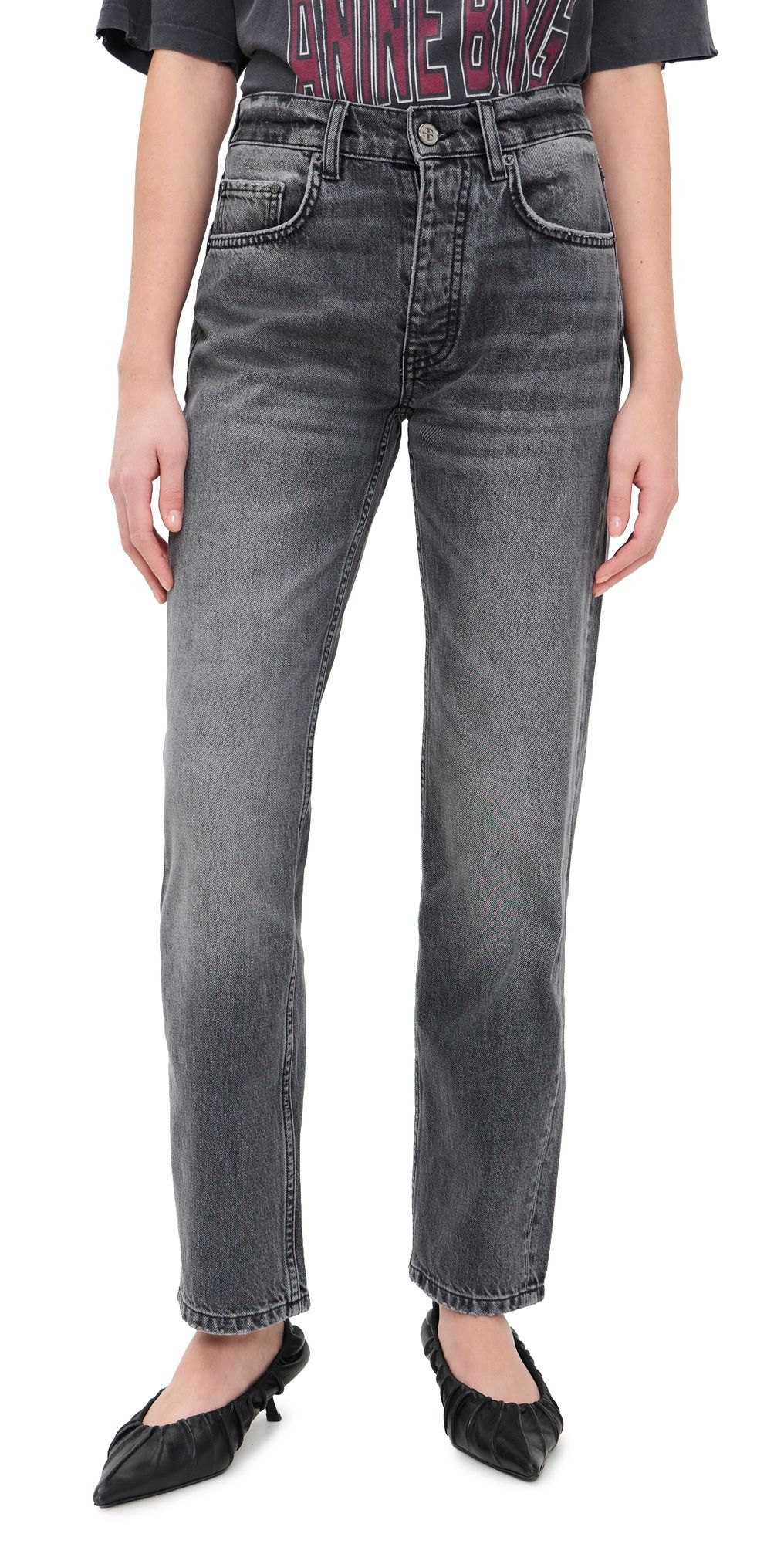 ANINE BING Kate Jeans Washed Grey 31