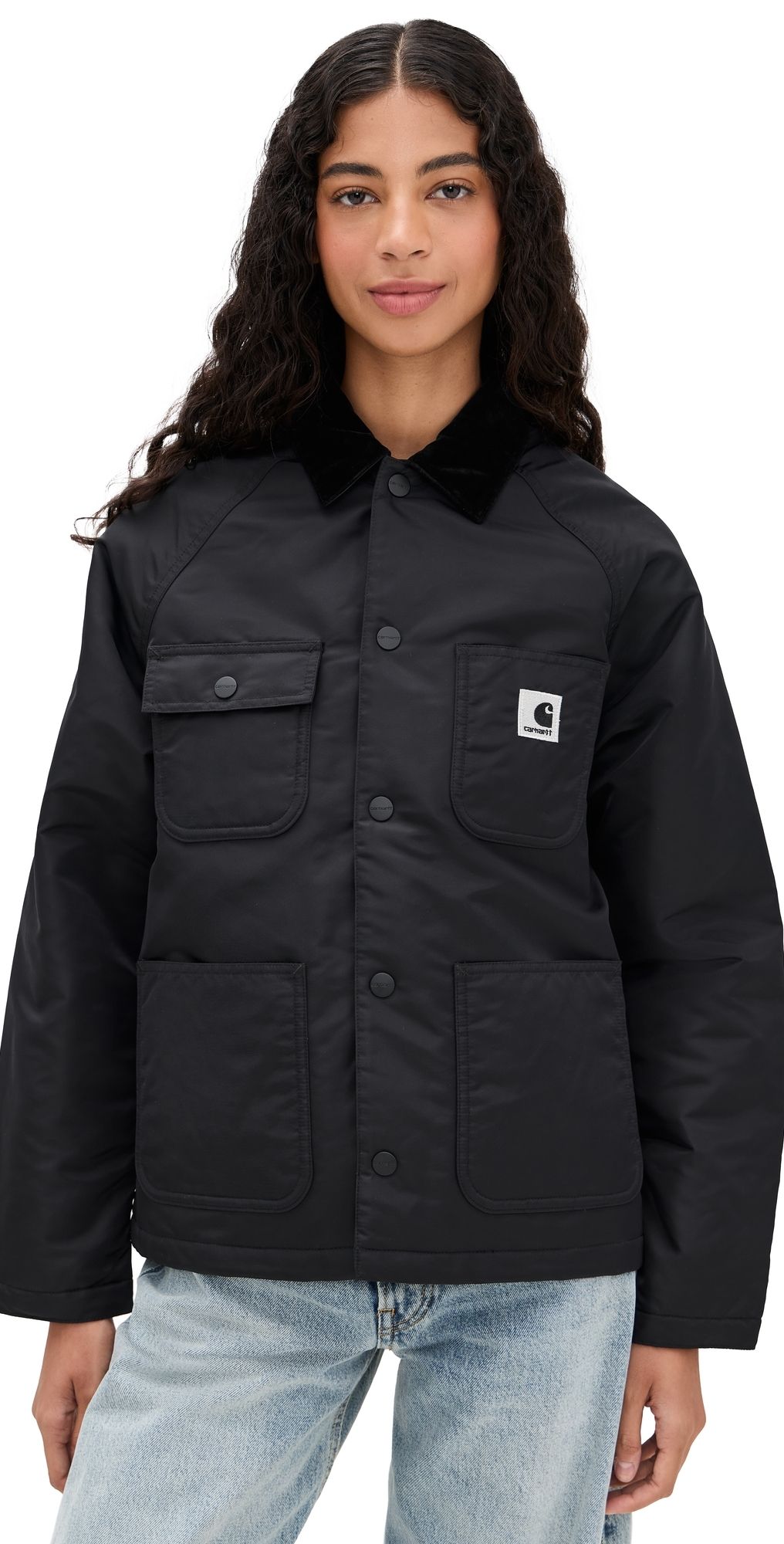Carhartt WIP Alumni Chore Barn Jacket Black/Scarlet L