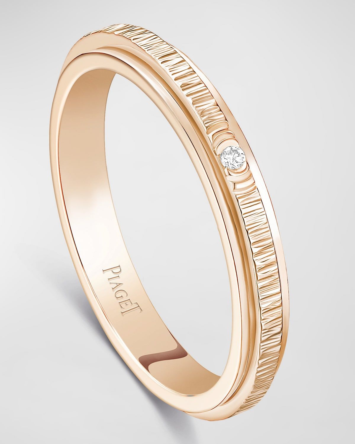 18K Gold Possession Ring with 1 Diamond