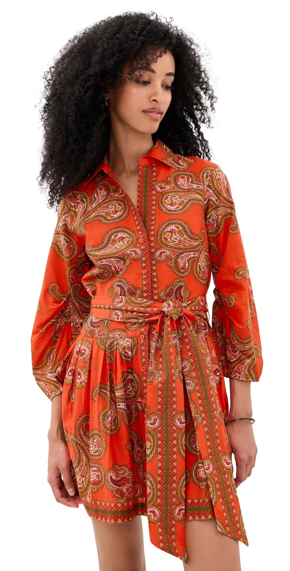 Cara Cara Raya Mini Dress Sierra Paisley Orange 14