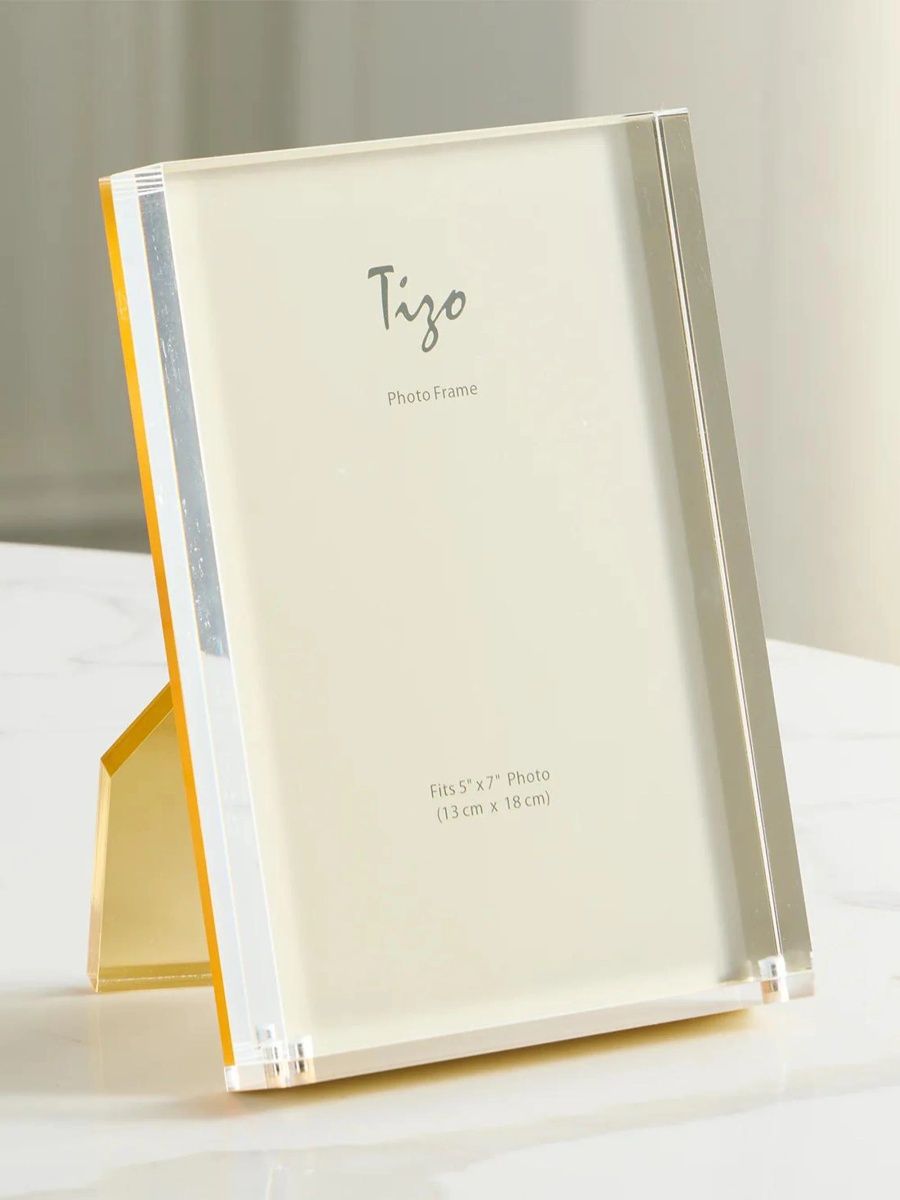 Tizo Acrylic Glass & Gold-Finish Photo Frame - Gold