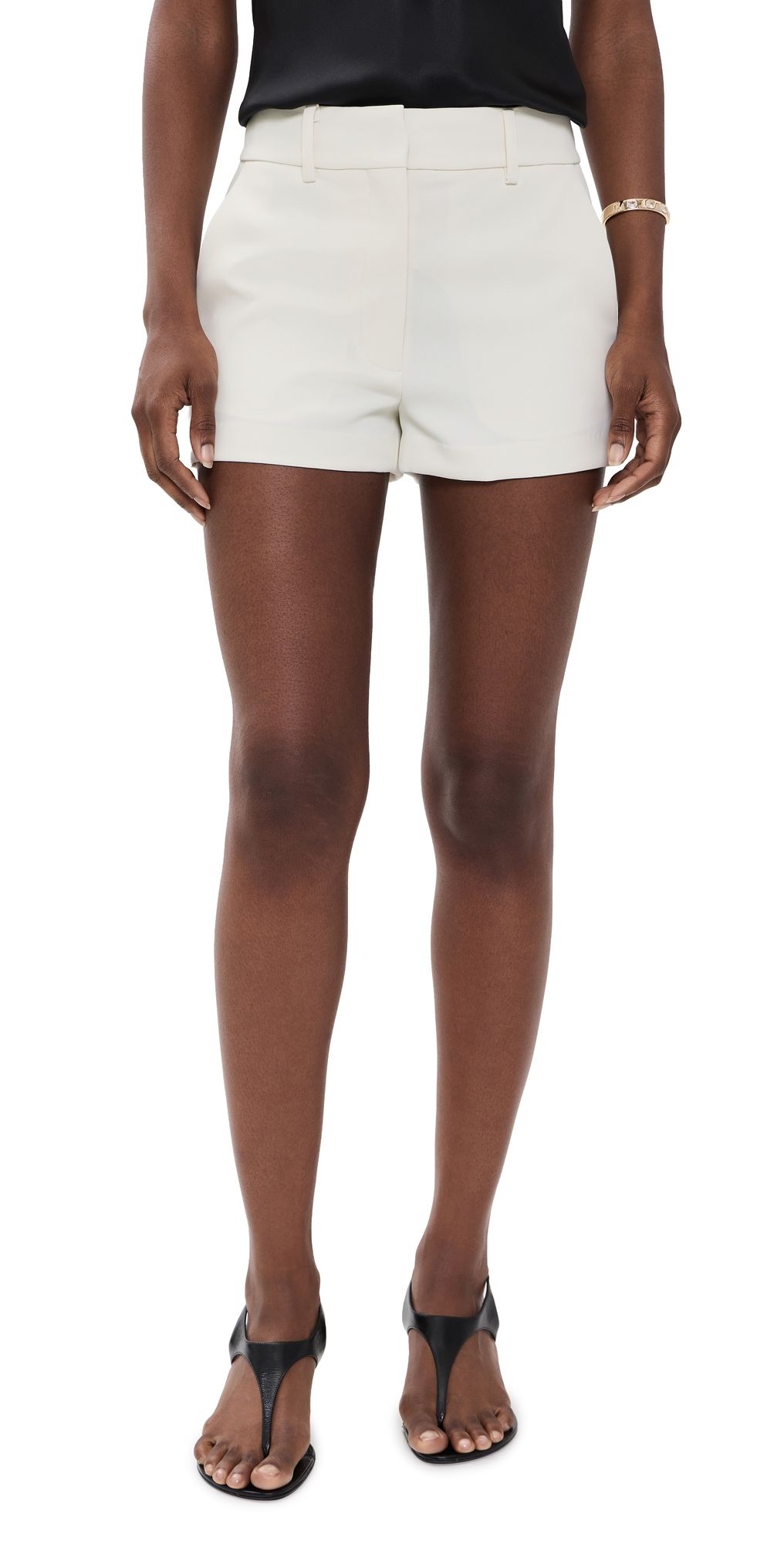 Fleur du Mal Tuxedo Shorts Ivory 6