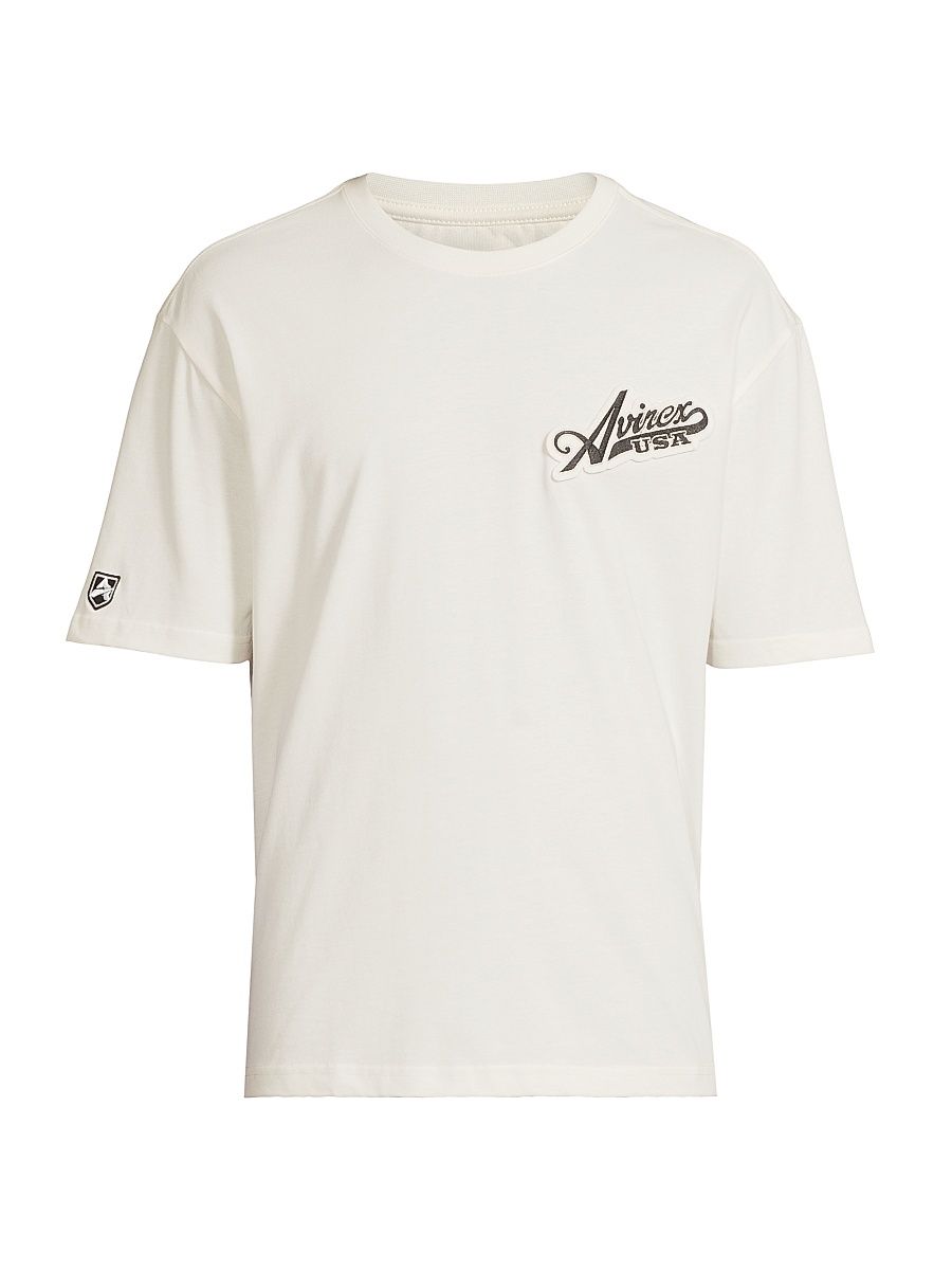 Men's Script Logo T-Shirt - Snow White - Size Medium