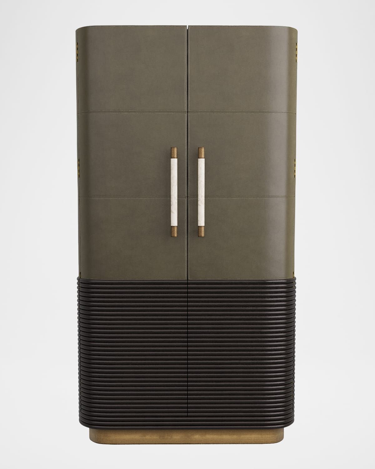 Sherbourne Tall Leather Cabinet