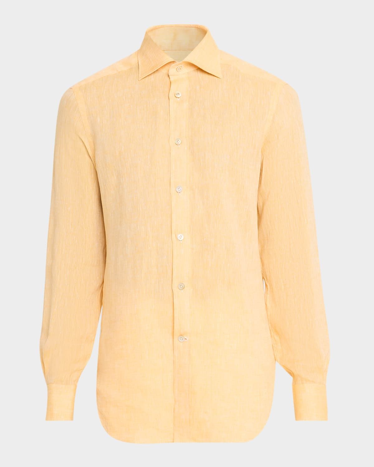 Men & apos;s Linen Button-Down Shirt