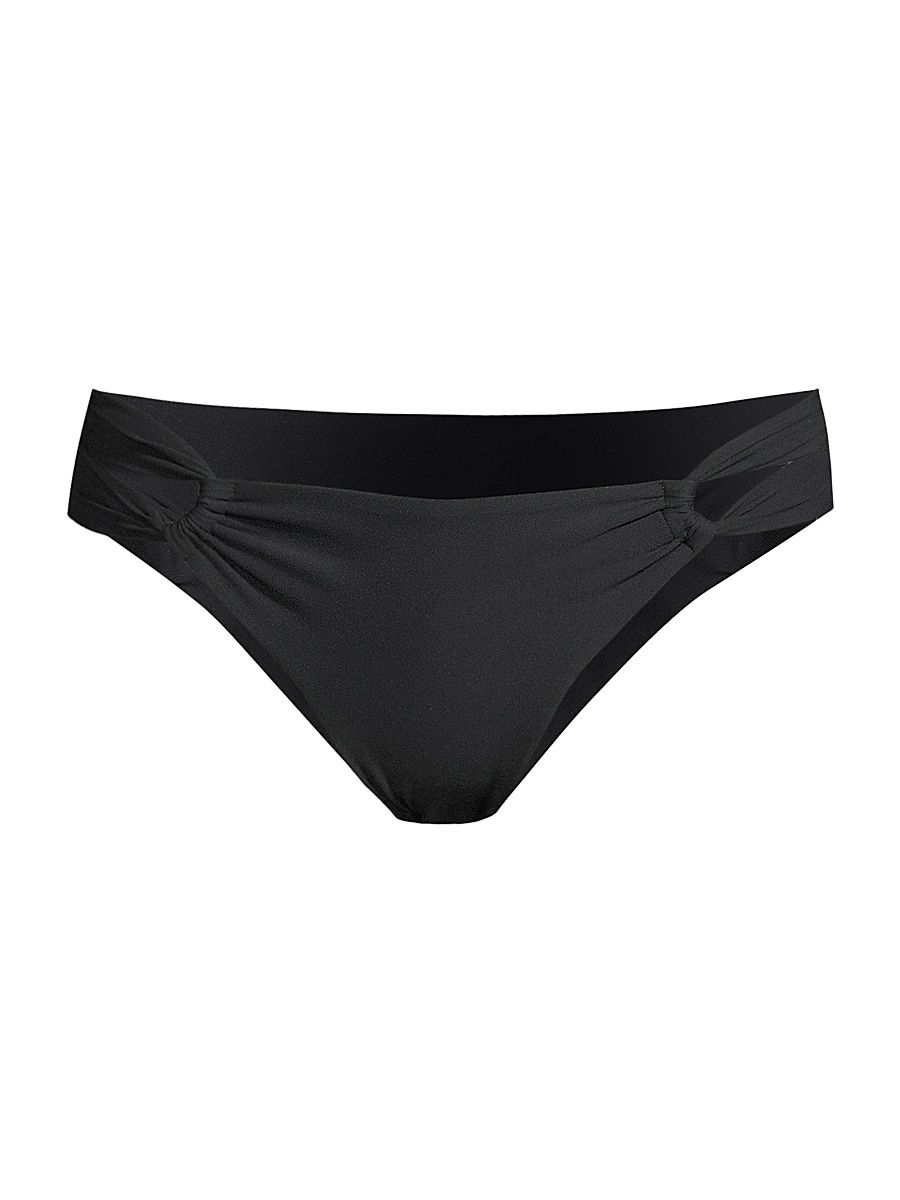 Women's Narcissus Low-Rise Bikini Bottom - Black - Size Large