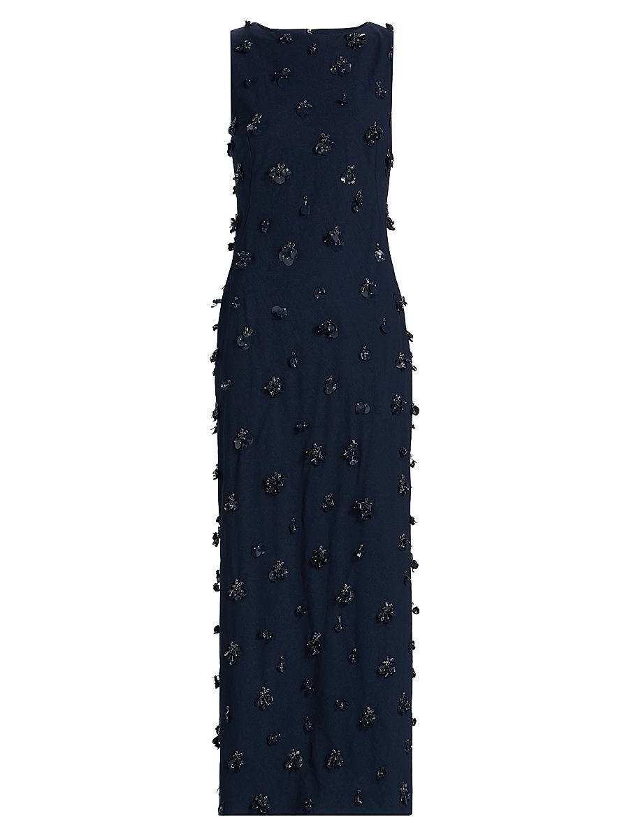 Women's Claudia Embellished Cocktail Dress - Midnight - Size 0