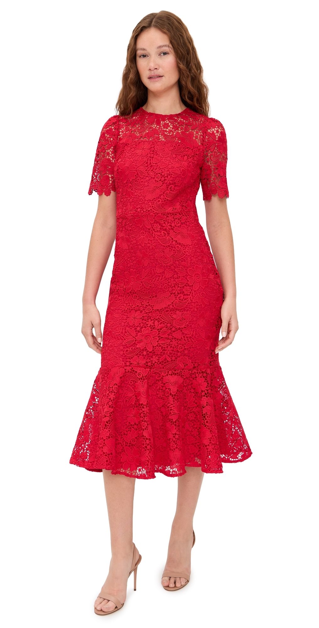 Shoshanna Darcy Dress Cherry 4