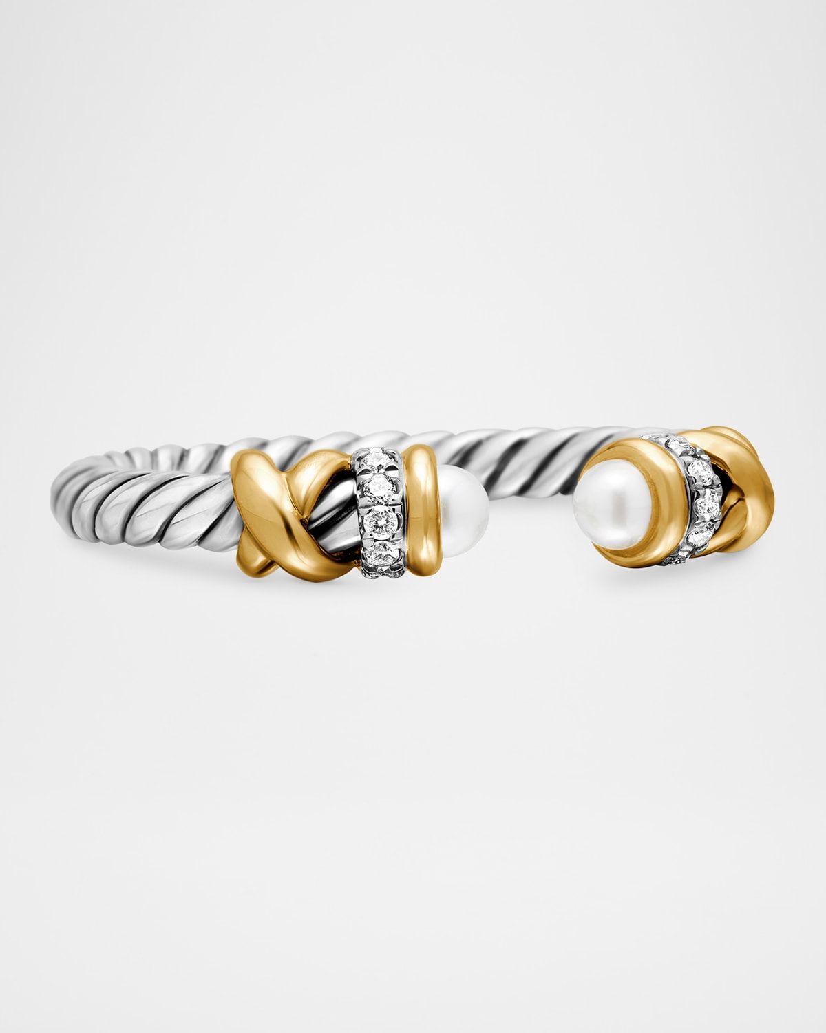 Petite Helena Ring Sterling Silver with 18K Yellow Gold