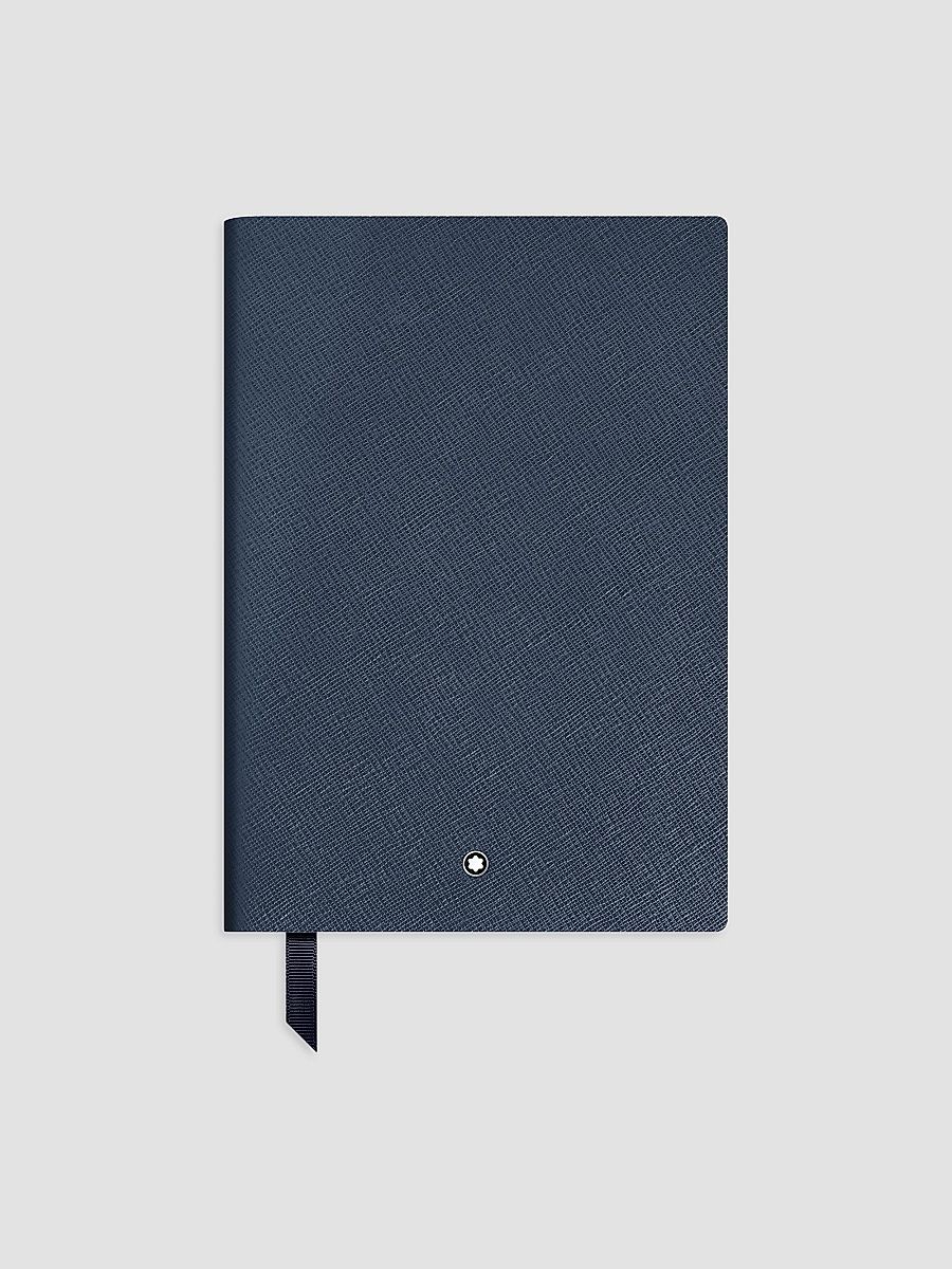 Montblanc Medium Leather Notebook - Blue
