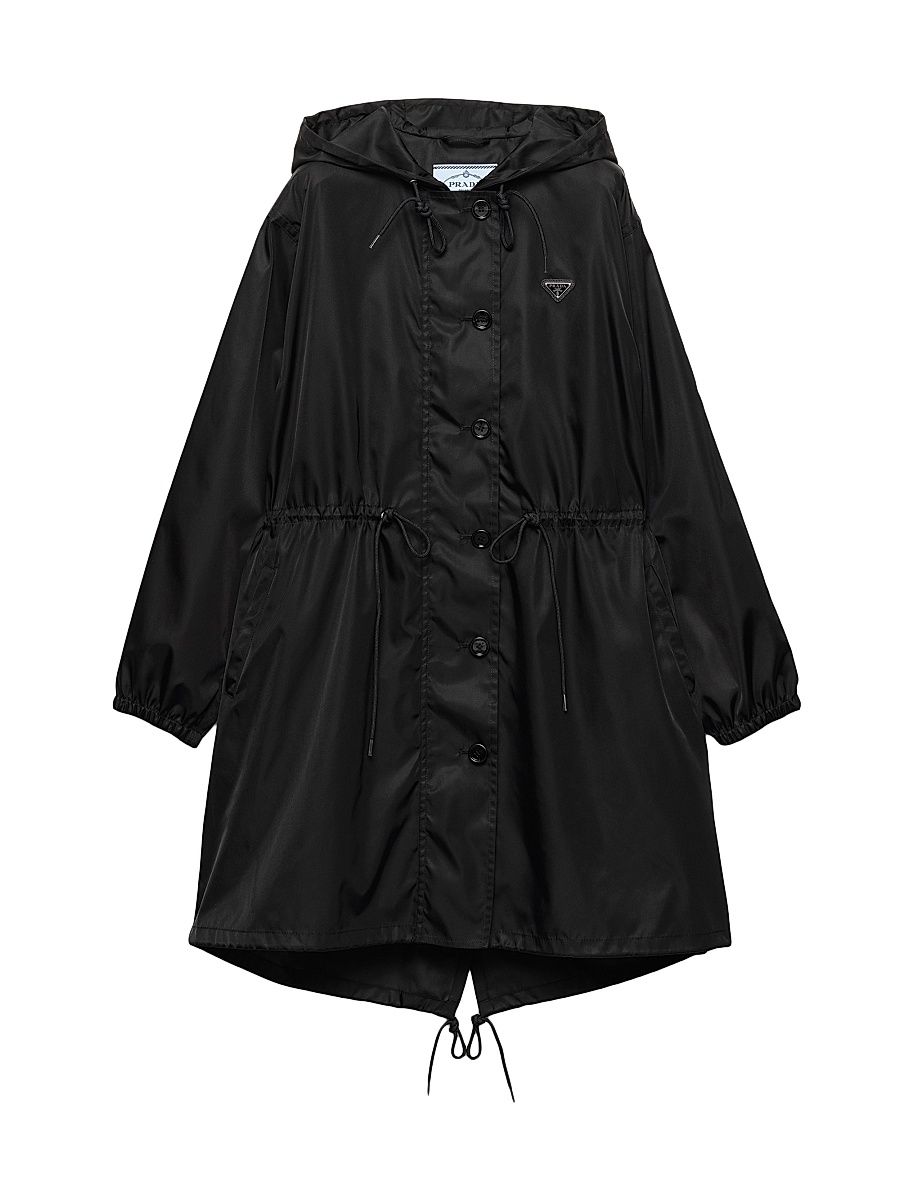 Women's Re-Nylon Raincoat - Black - Size 6
