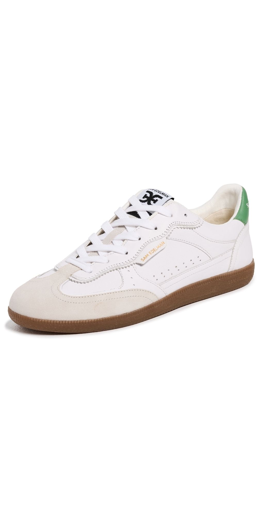 Sam Edelman Kallen Sneakers Run White/Green Garden 8